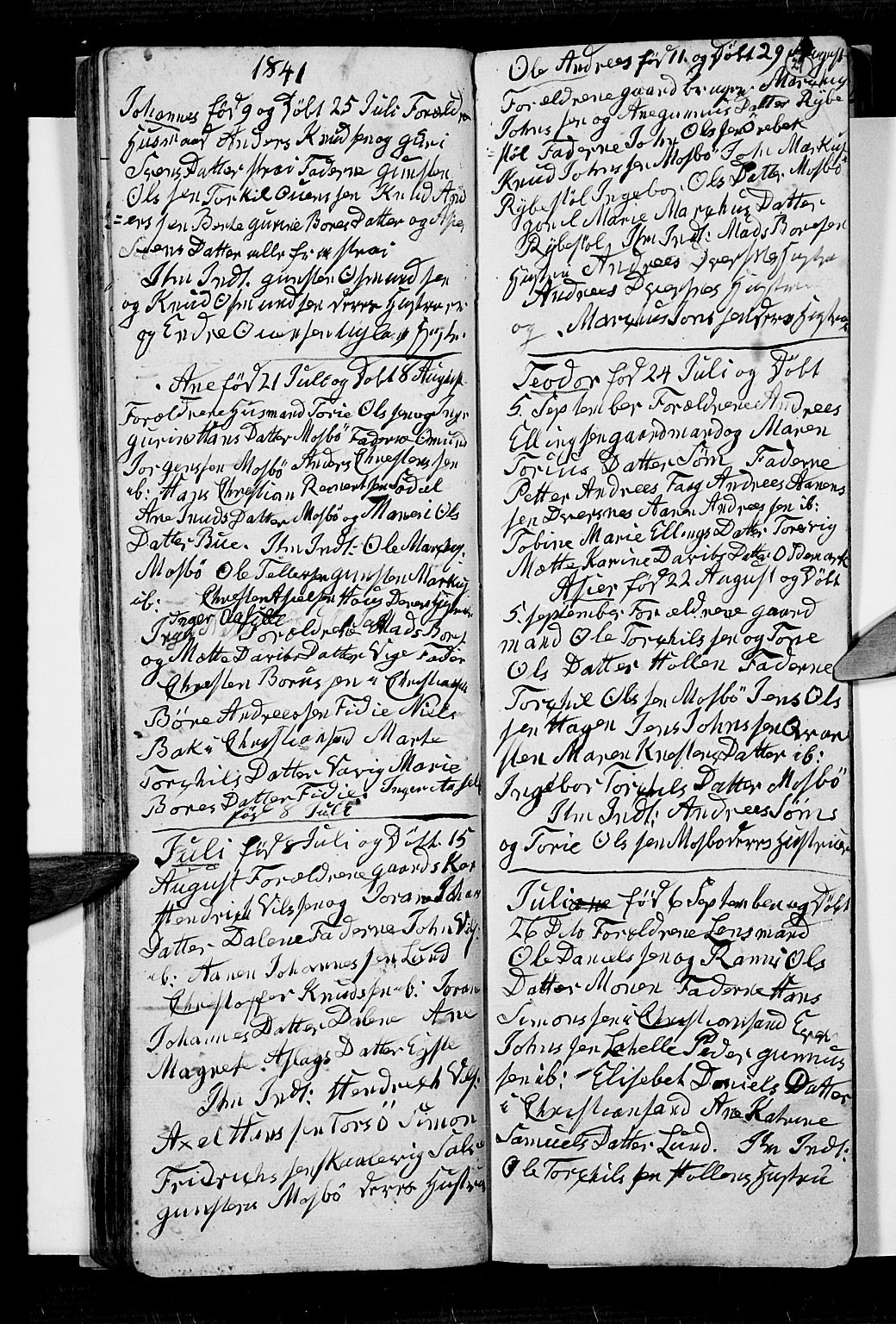 Oddernes sokneprestkontor, SAK/1111-0033/F/Fb/Fba/L0004: Parish register (copy) no. B 4, 1837-1846, p. 29