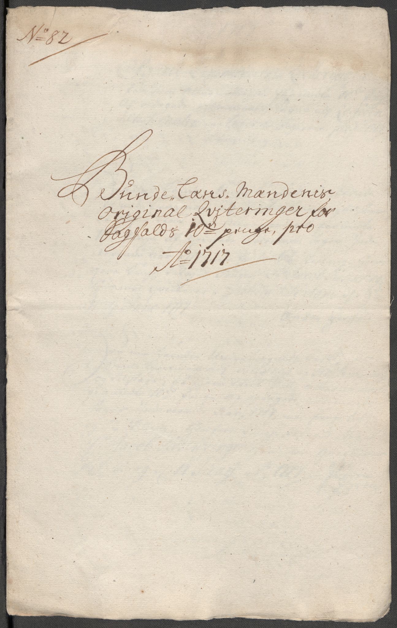 Rentekammeret inntil 1814, Reviderte regnskaper, Fogderegnskap, RA/EA-4092/R67/L4683: Fogderegnskap Vesterålen, Andenes og Lofoten, 1717, p. 307