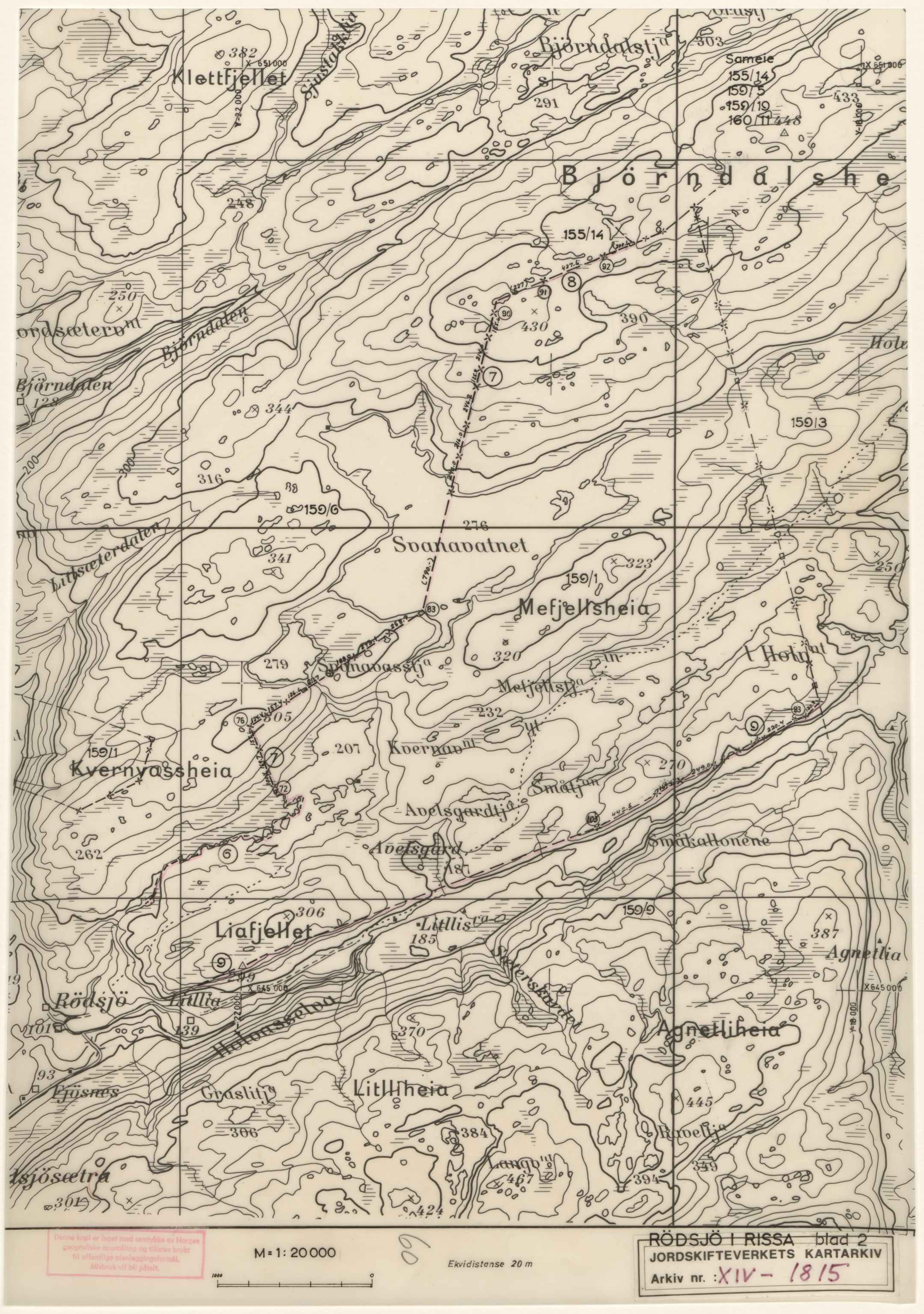 Jordskifteverkets kartarkiv, RA/S-3929/T, 1859-1988, p. 2864