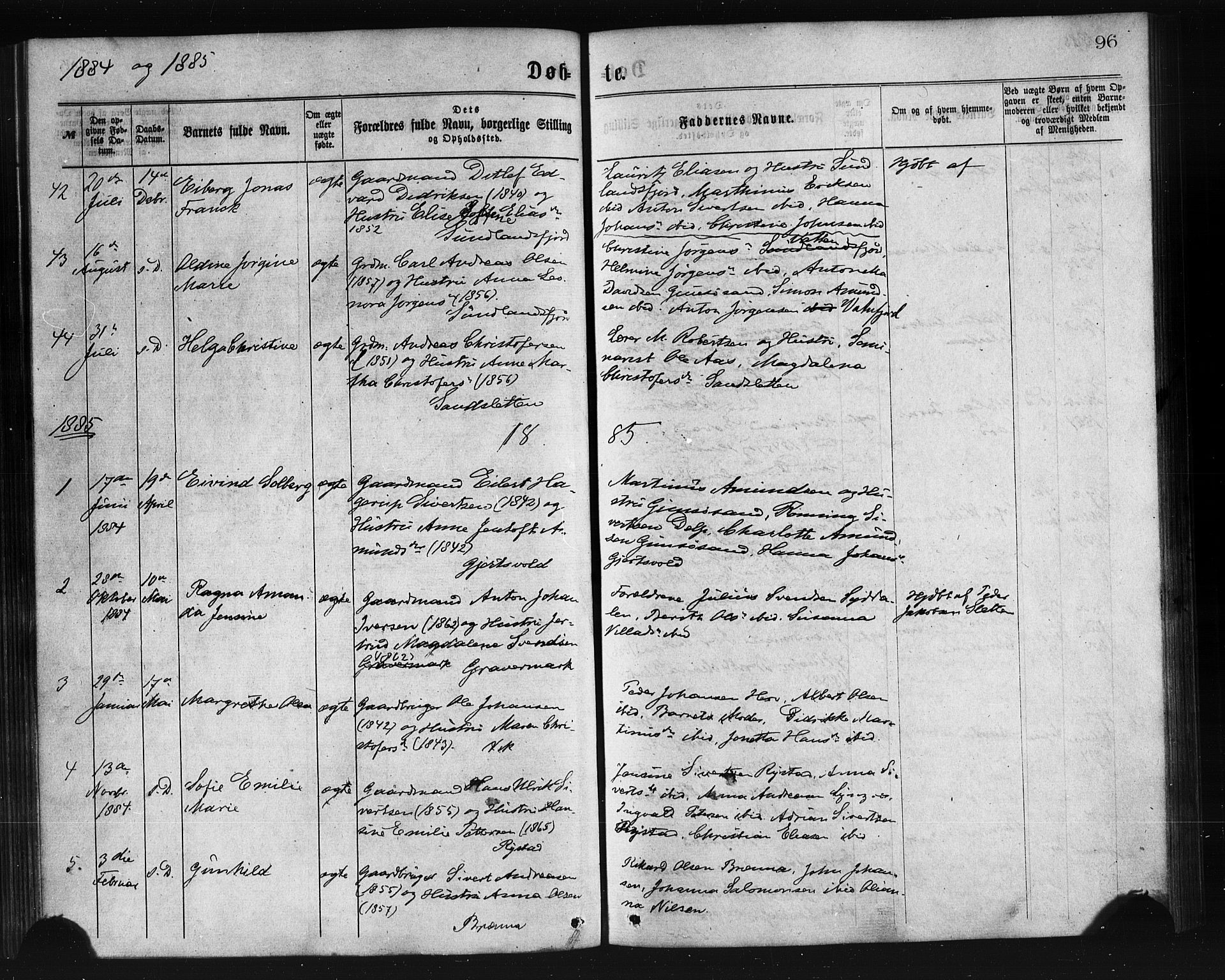 Ministerialprotokoller, klokkerbøker og fødselsregistre - Nordland, AV/SAT-A-1459/876/L1096: Parish register (official) no. 876A02, 1870-1886, p. 96