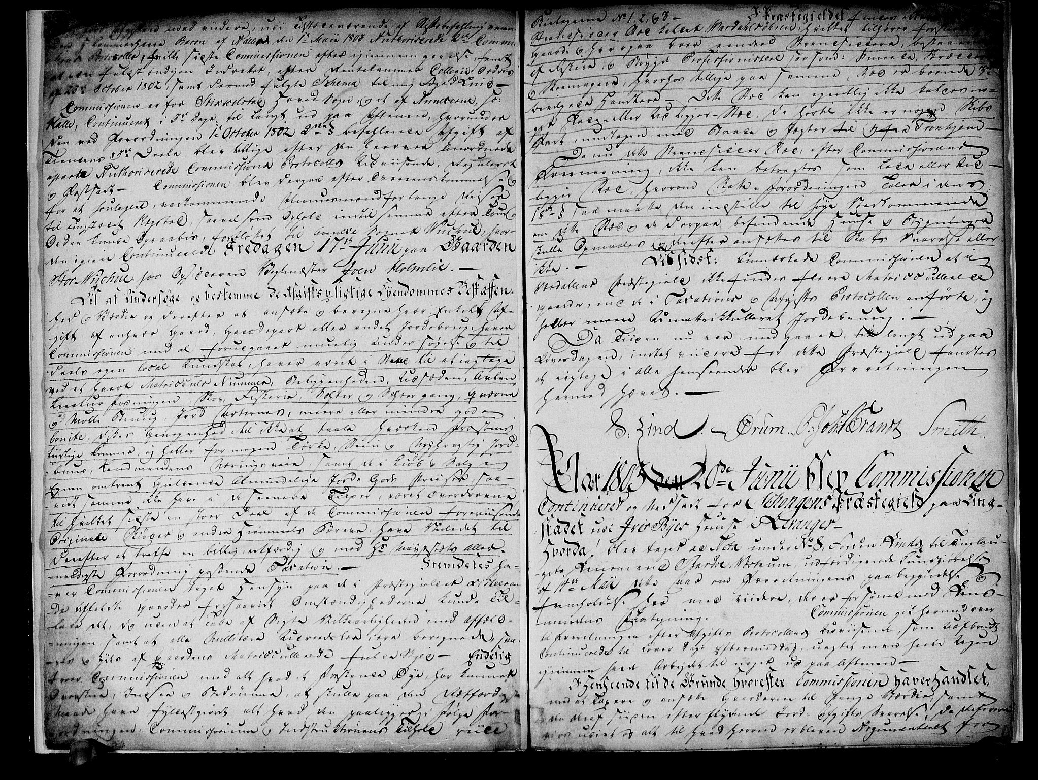 Rentekammeret inntil 1814, Realistisk ordnet avdeling, AV/RA-EA-4070/N/Ne/Nea/L0147: Stjørdal og Verdal fogderi. Deliberasjonsprotokoll, 1803, p. 4