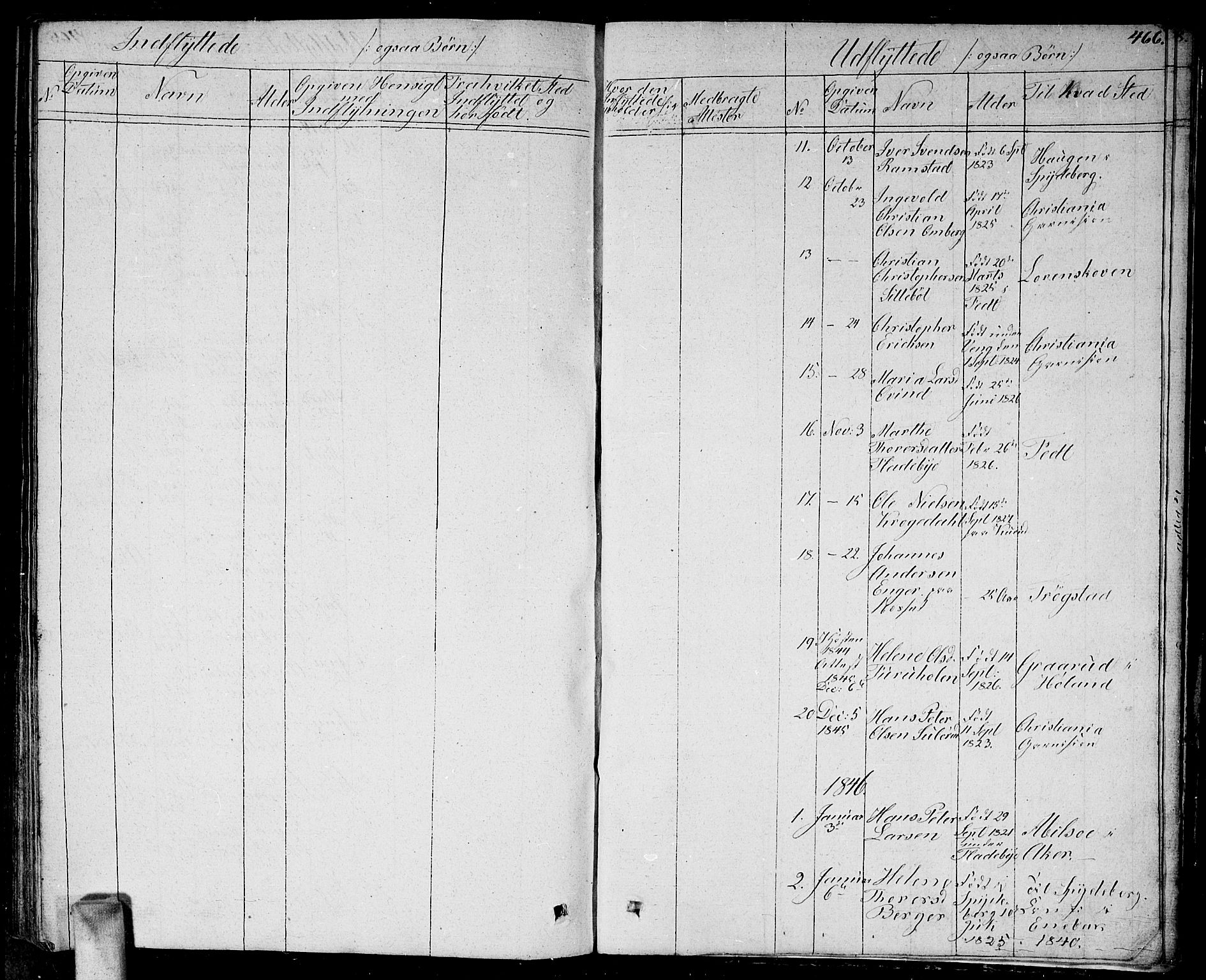 Enebakk prestekontor Kirkebøker, SAO/A-10171c/G/Ga/L0003: Parish register (copy) no. I 3, 1833-1849, p. 466