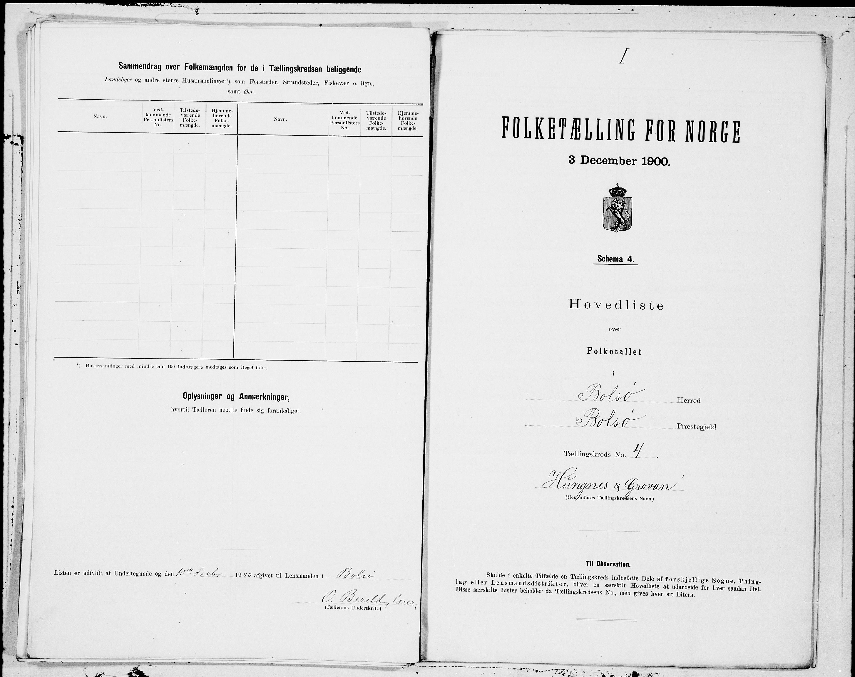 SAT, 1900 census for Bolsøy, 1900, p. 14