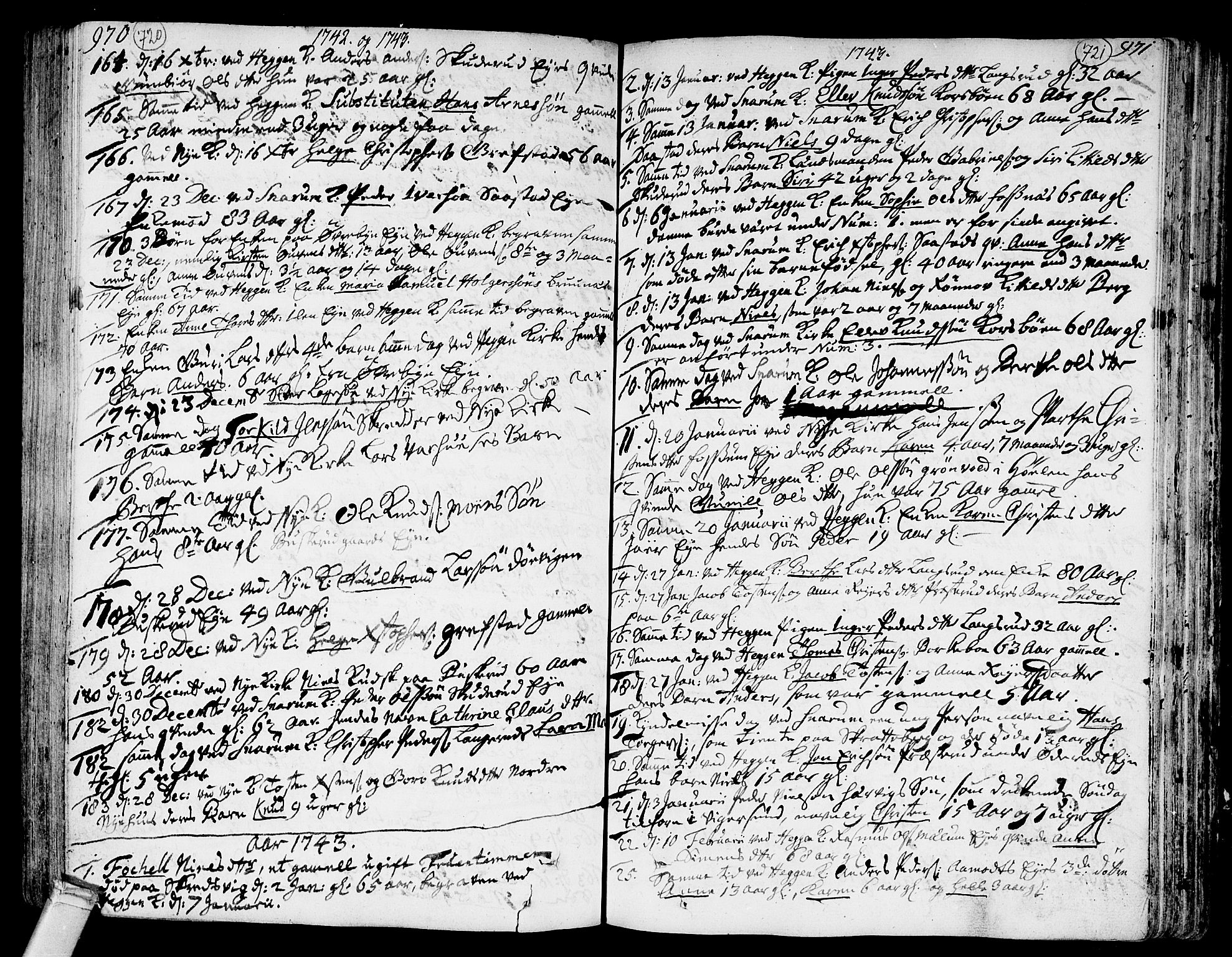 Modum kirkebøker, AV/SAKO-A-234/F/Fa/L0002: Parish register (official) no. 2, 1741-1782, p. 720-721