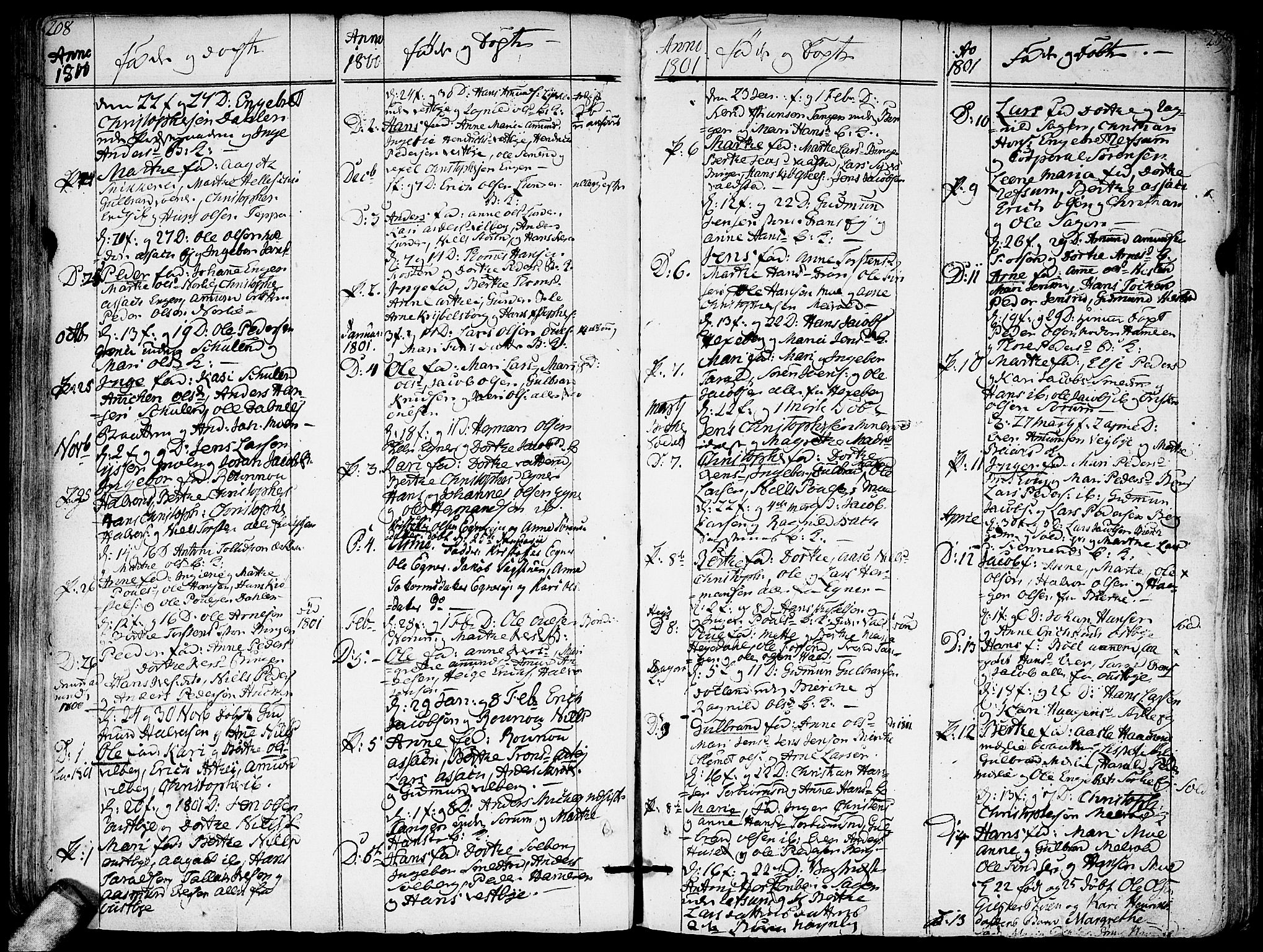 Sørum prestekontor Kirkebøker, SAO/A-10303/F/Fa/L0002: Parish register (official) no. I 2, 1759-1814, p. 208-209