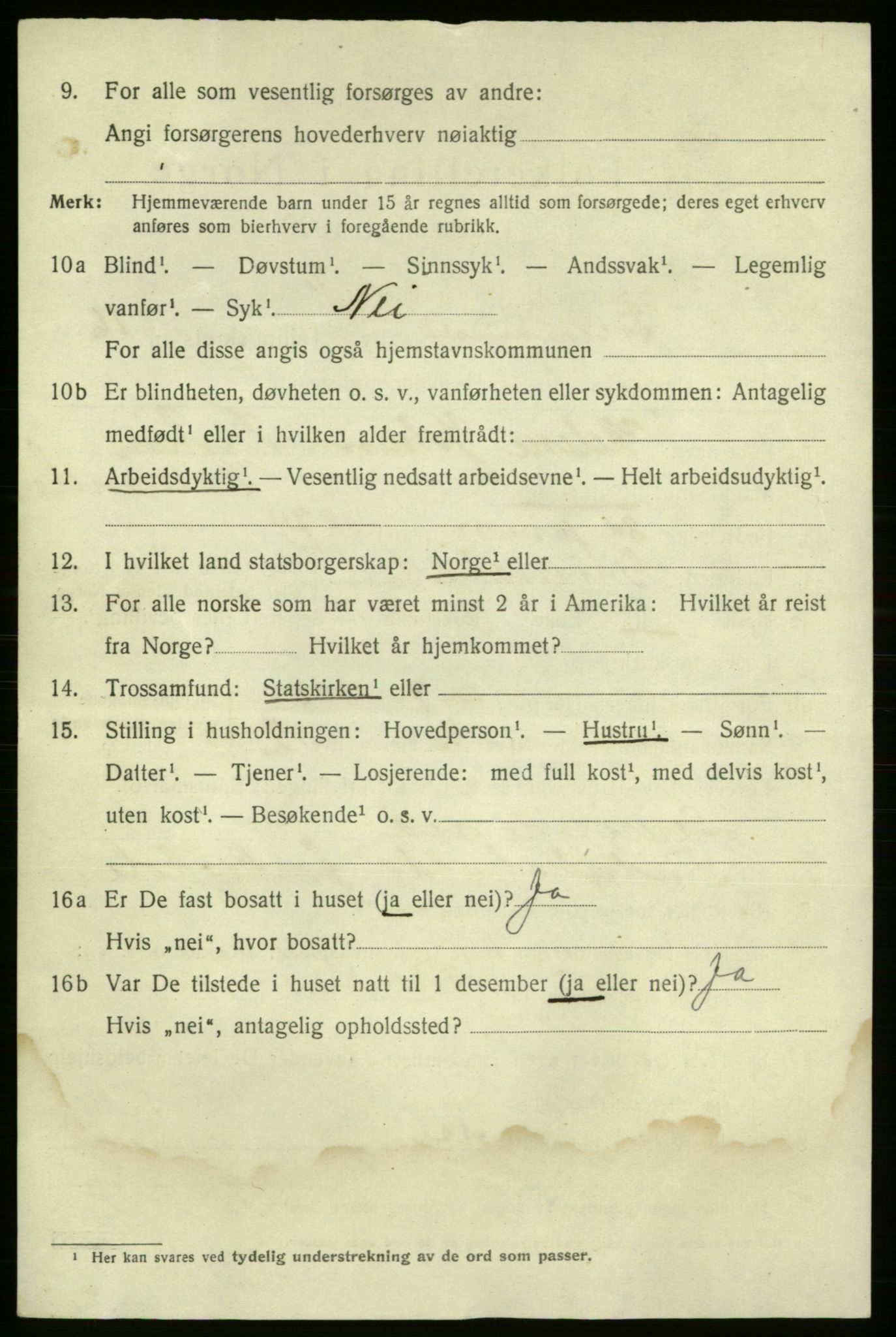 SAO, 1920 census for Fredrikshald, 1920, p. 24736