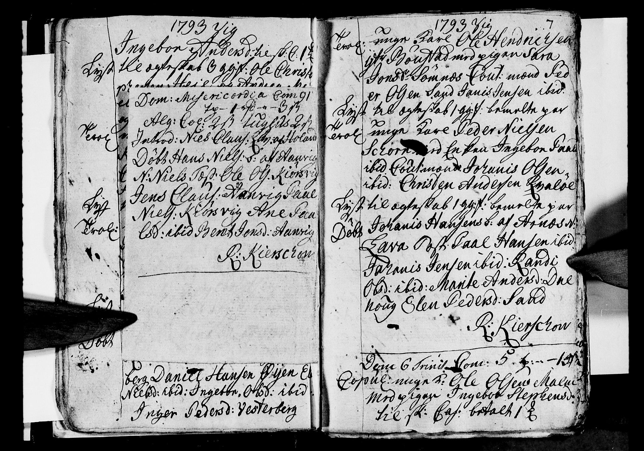 Ministerialprotokoller, klokkerbøker og fødselsregistre - Nordland, AV/SAT-A-1459/812/L0184: Parish register (copy) no. 812C02, 1793-1809, p. 7