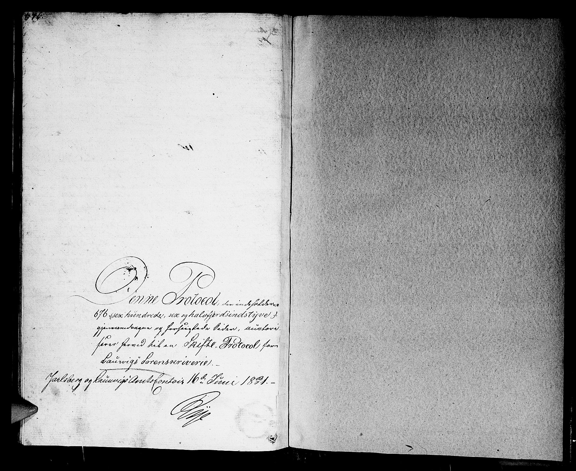 Larvik sorenskriveri, AV/SAKO-A-83/H/Hd/Hda/L0020: Skifteprotokoll, 1831-1834, p. 676-677