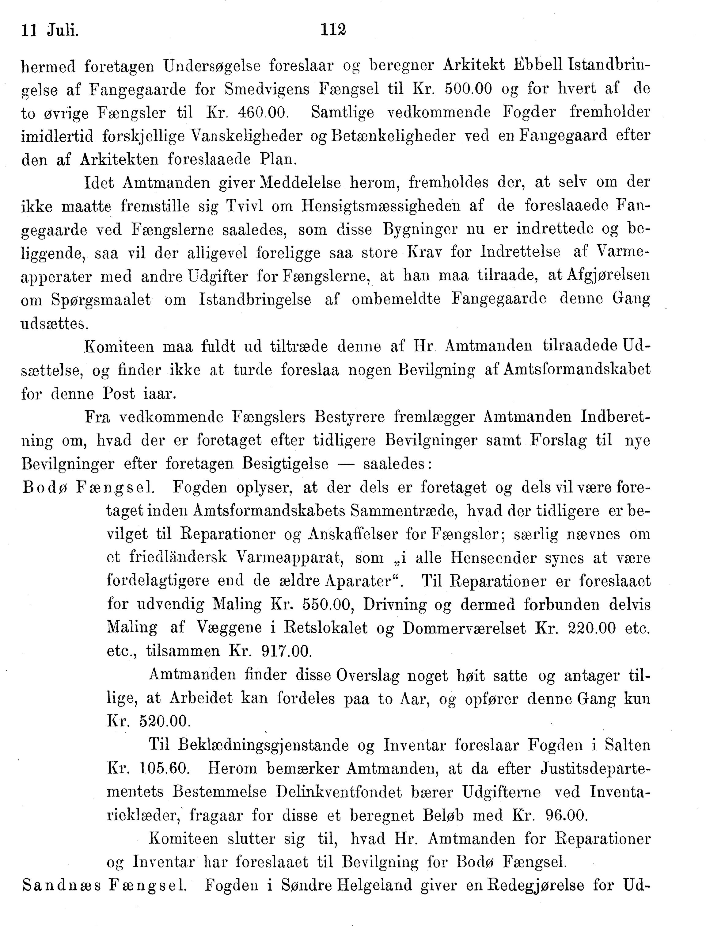 Nordland Fylkeskommune. Fylkestinget, AIN/NFK-17/176/A/Ac/L0014: Fylkestingsforhandlinger 1881-1885, 1881-1885