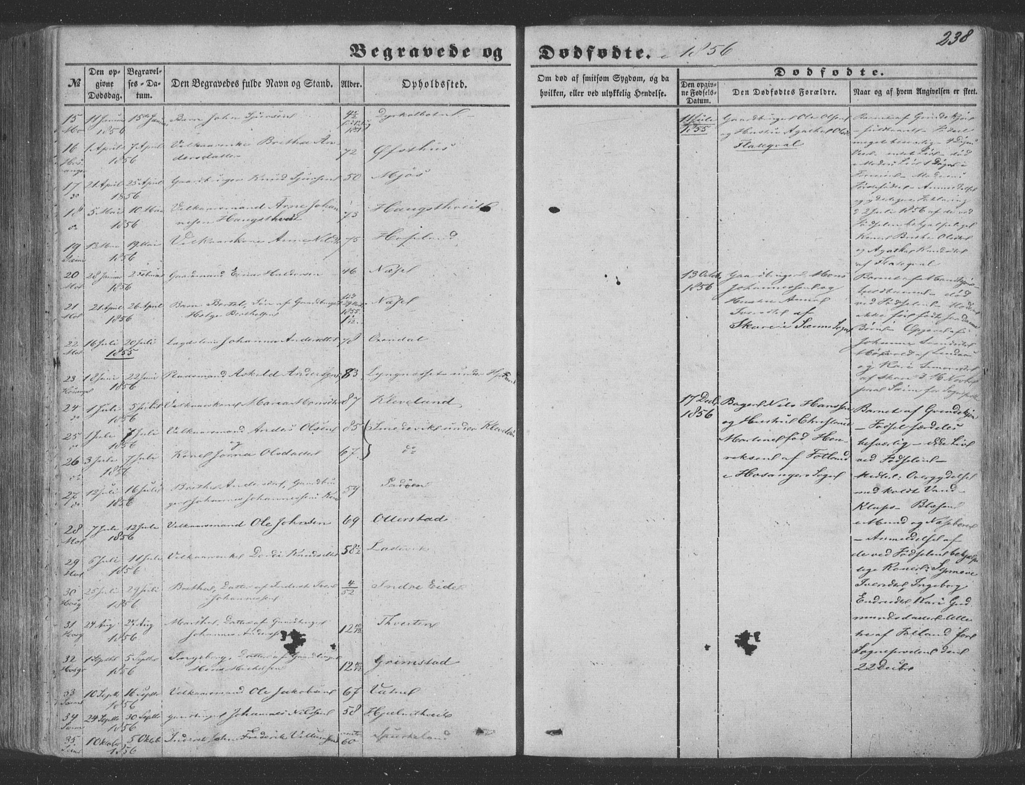 Hosanger sokneprestembete, AV/SAB-A-75801/H/Haa: Parish register (official) no. A 8, 1849-1863, p. 238