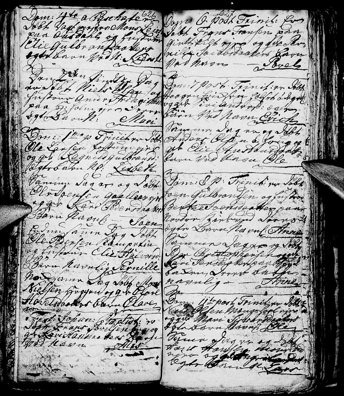 Nes prestekontor, Hedmark, SAH/PREST-020/L/La/L0001: Parish register (copy) no. 1, 1663-1784, p. 626-627