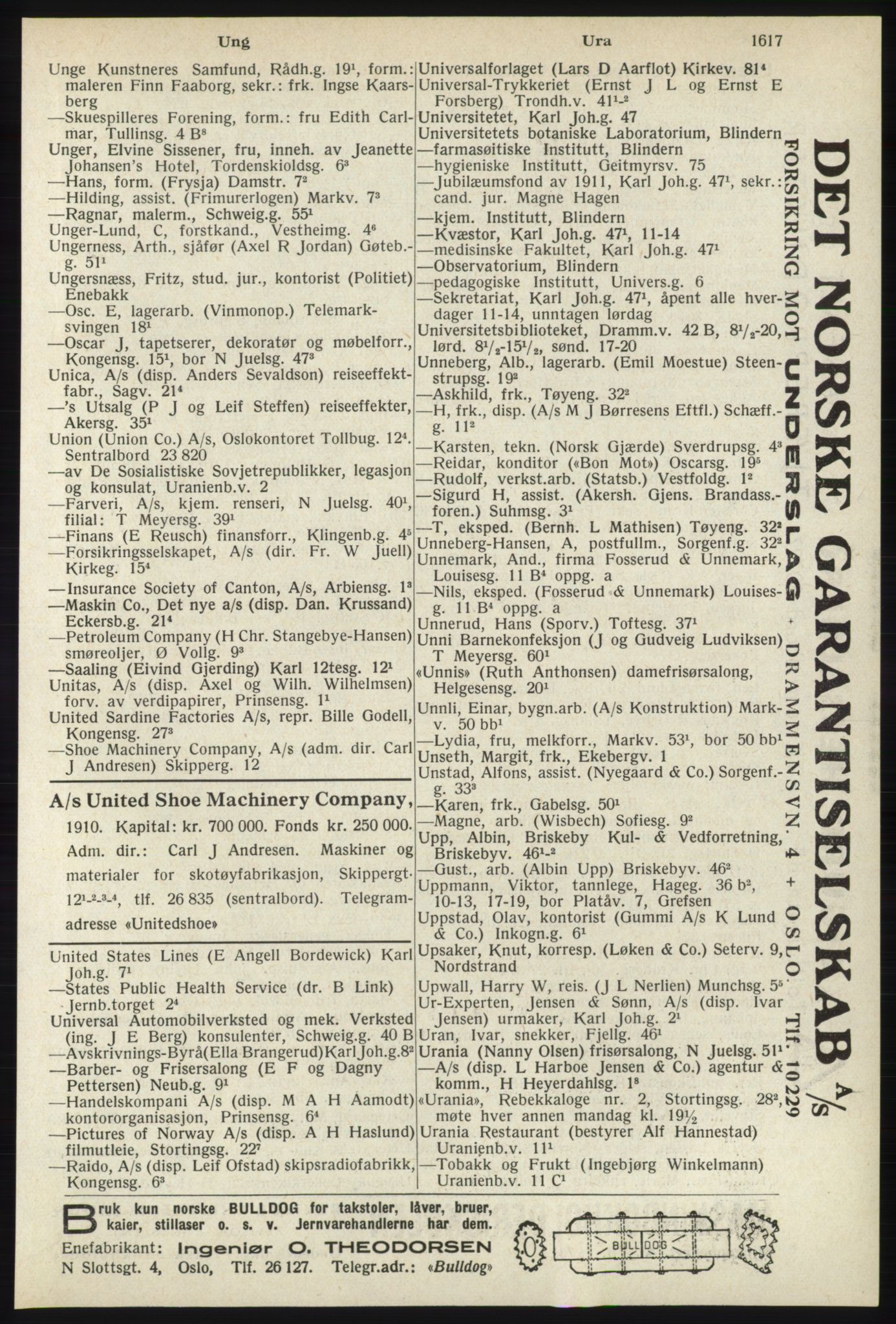 Kristiania/Oslo adressebok, PUBL/-, 1940, p. 1635