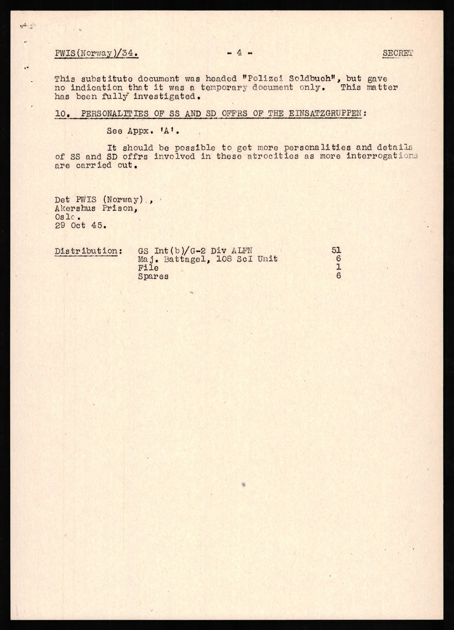 Forsvaret, Forsvarets overkommando II, RA/RAFA-3915/D/Db/L0023: CI Questionaires. Tyske okkupasjonsstyrker i Norge. Tyskere., 1945-1946, p. 551