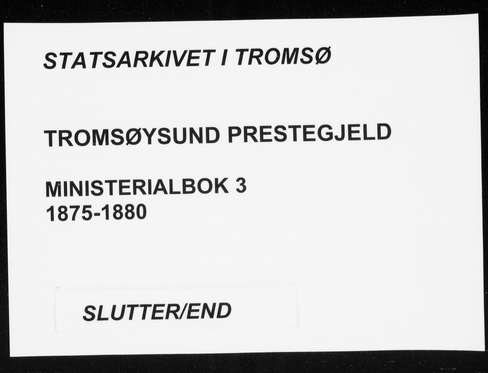 Tromsøysund sokneprestkontor, SATØ/S-1304/G/Ga/L0003kirke: Parish register (official) no. 3, 1875-1880