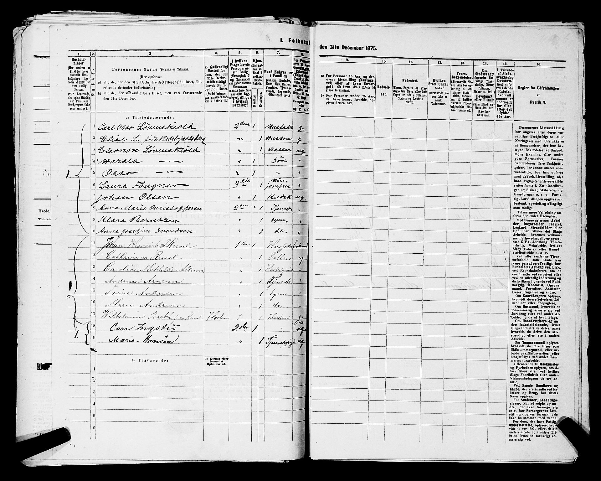 RA, 1875 census for 0301 Kristiania, 1875, p. 3574