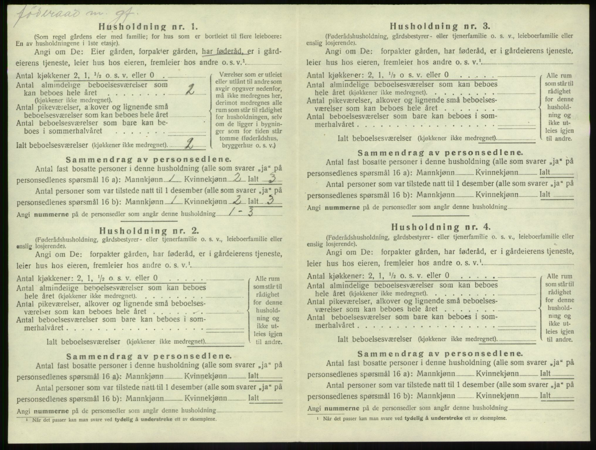 SAB, 1920 census for Jølster, 1920, p. 507