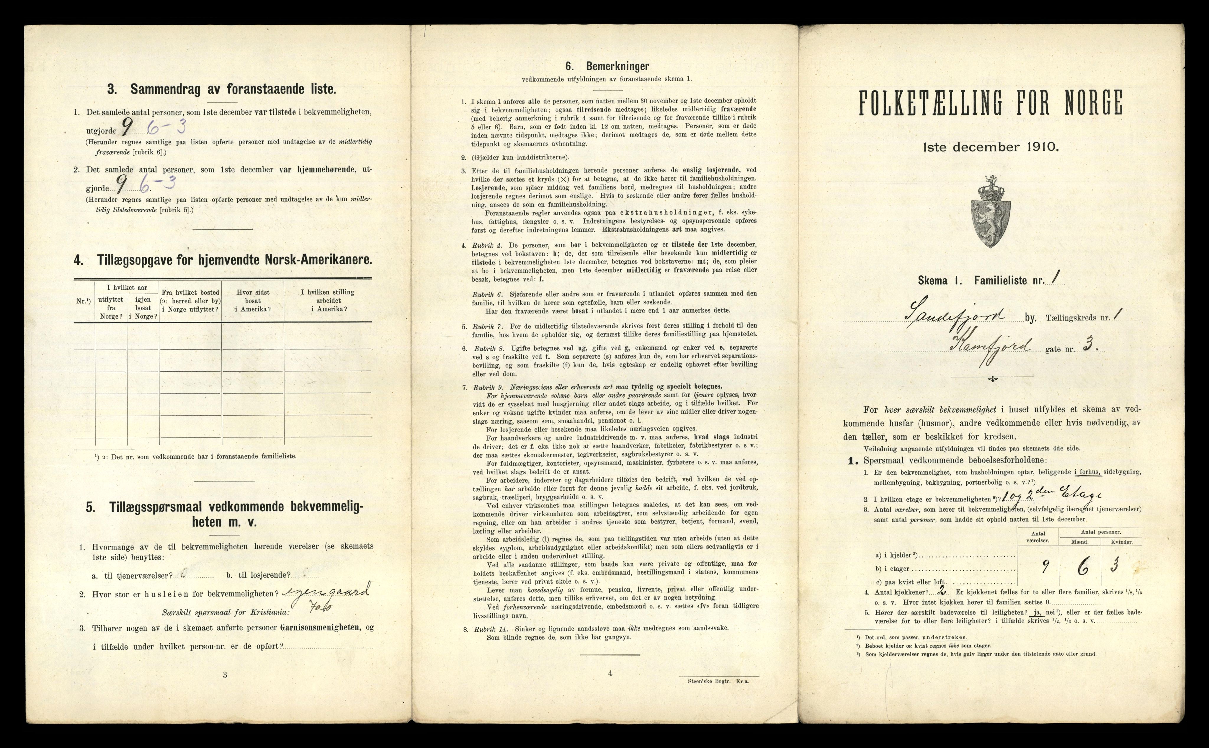 RA, 1910 census for Sandefjord, 1910, p. 50