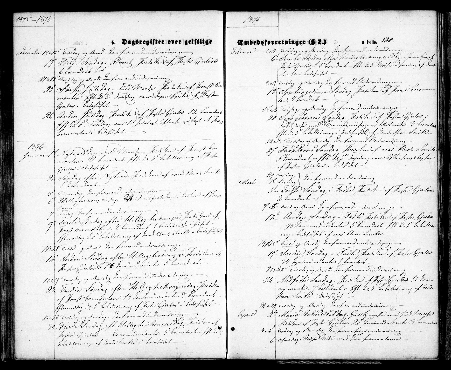Arendal sokneprestkontor, Trefoldighet, SAK/1111-0040/F/Fa/L0007: Parish register (official) no. A 7, 1868-1878, p. 530