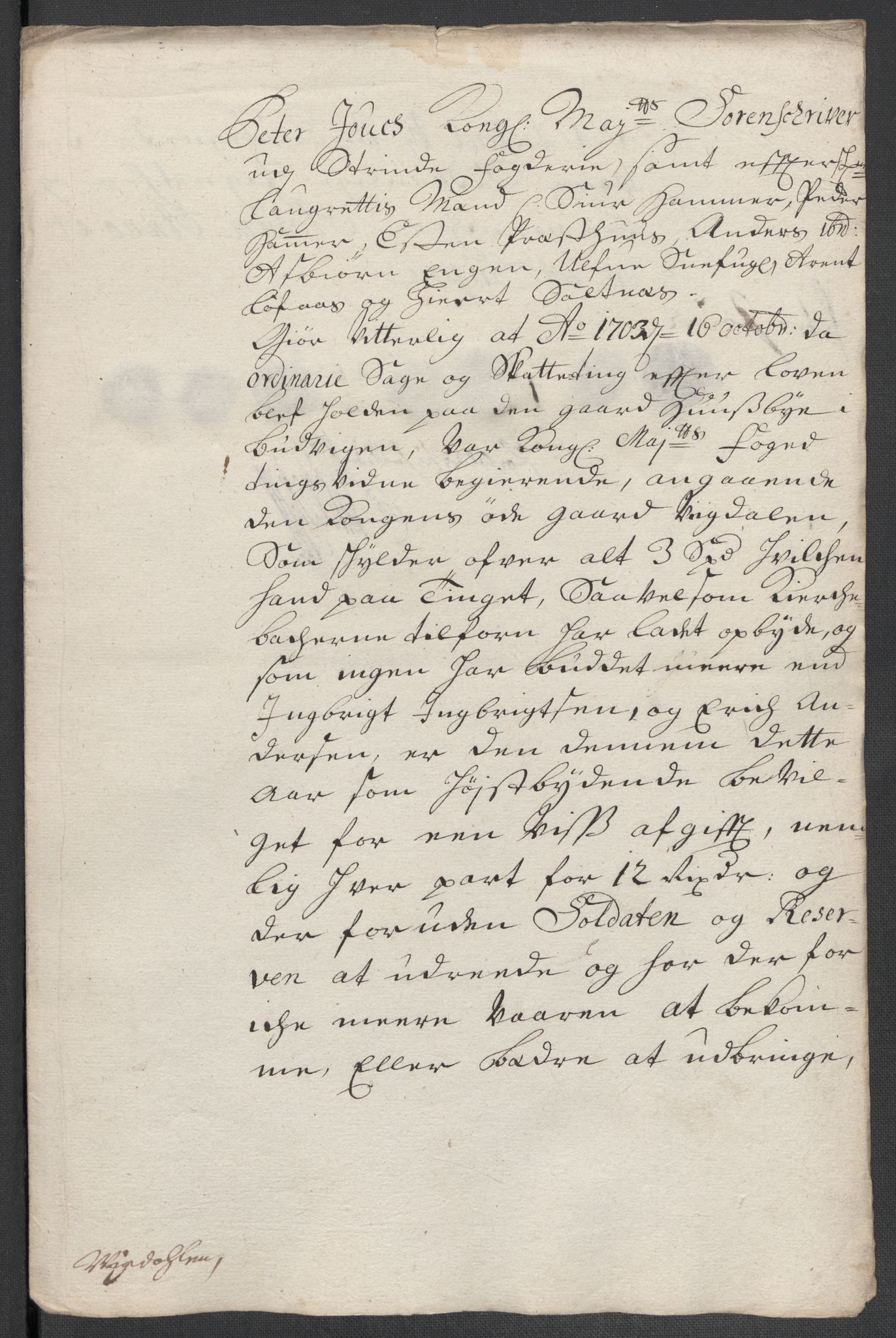 Rentekammeret inntil 1814, Reviderte regnskaper, Fogderegnskap, AV/RA-EA-4092/R61/L4108: Fogderegnskap Strinda og Selbu, 1701-1703, p. 484