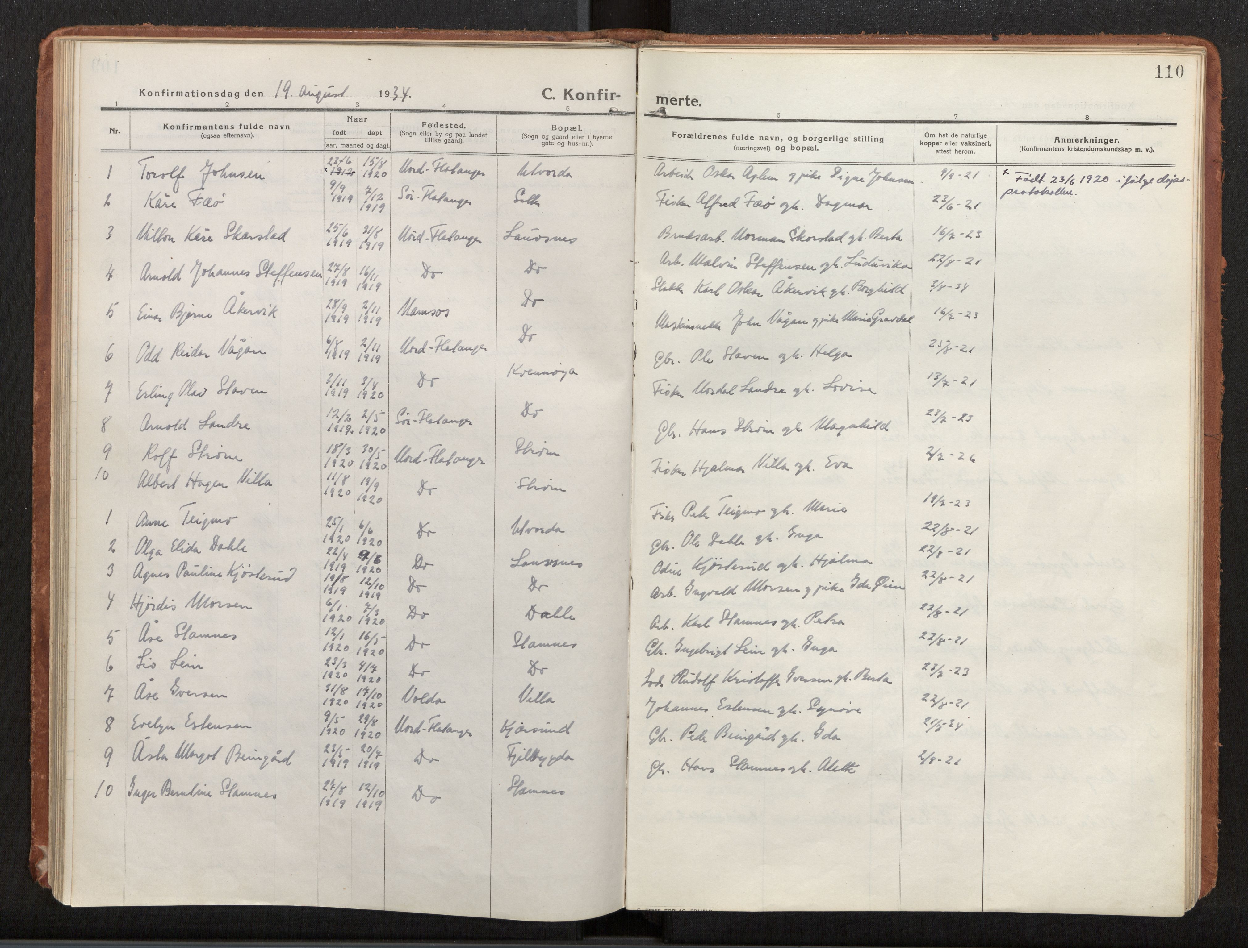 Ministerialprotokoller, klokkerbøker og fødselsregistre - Nord-Trøndelag, AV/SAT-A-1458/772/L0604: Parish register (official) no. 772A02, 1913-1937, p. 111