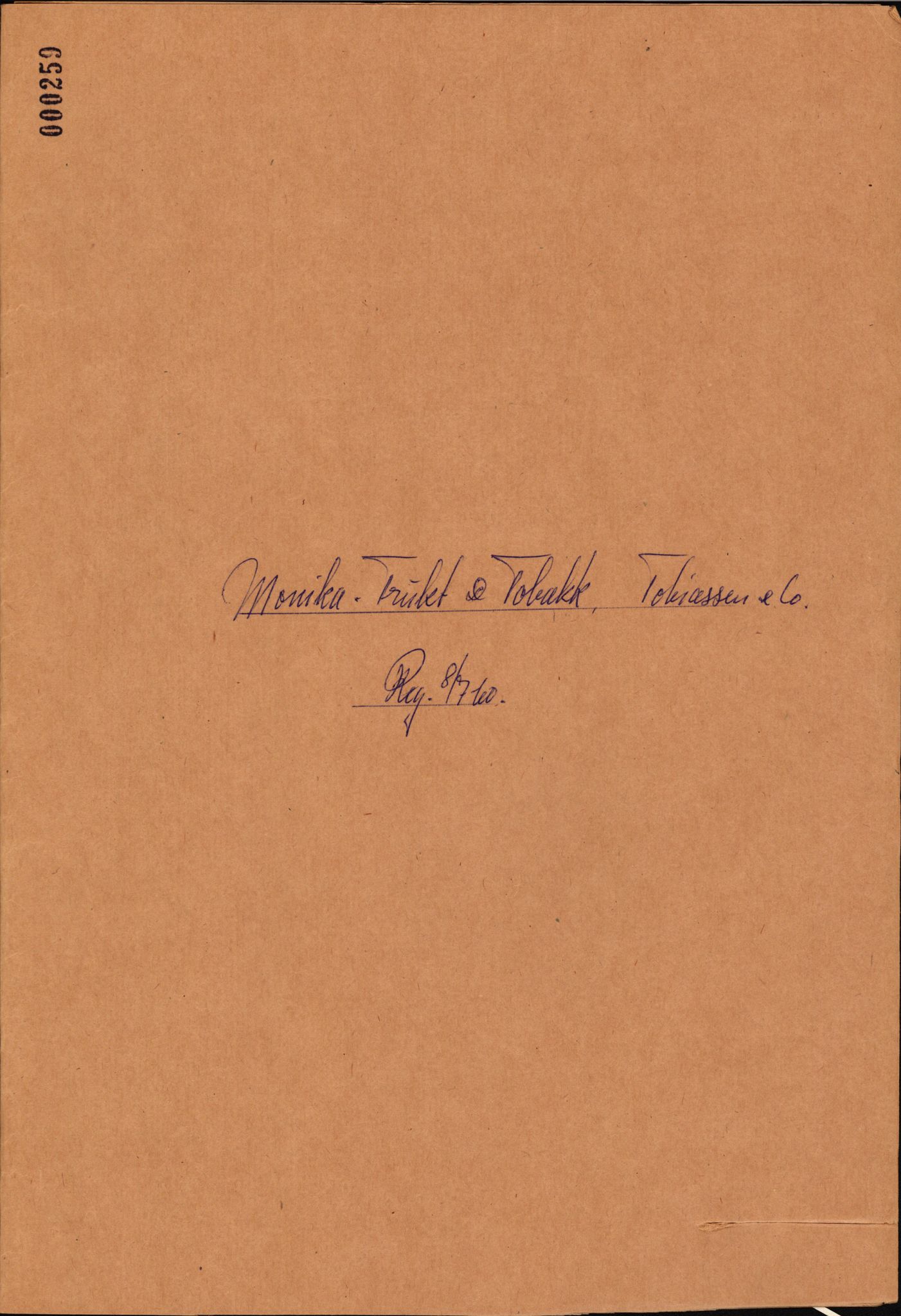 Stavanger byfogd, SAST/A-101408/002/J/Jd/Jde/L0001: Registreringsmeldinger og bilag. Enkeltmannsforetak, 1-350, 1891-1967, p. 371