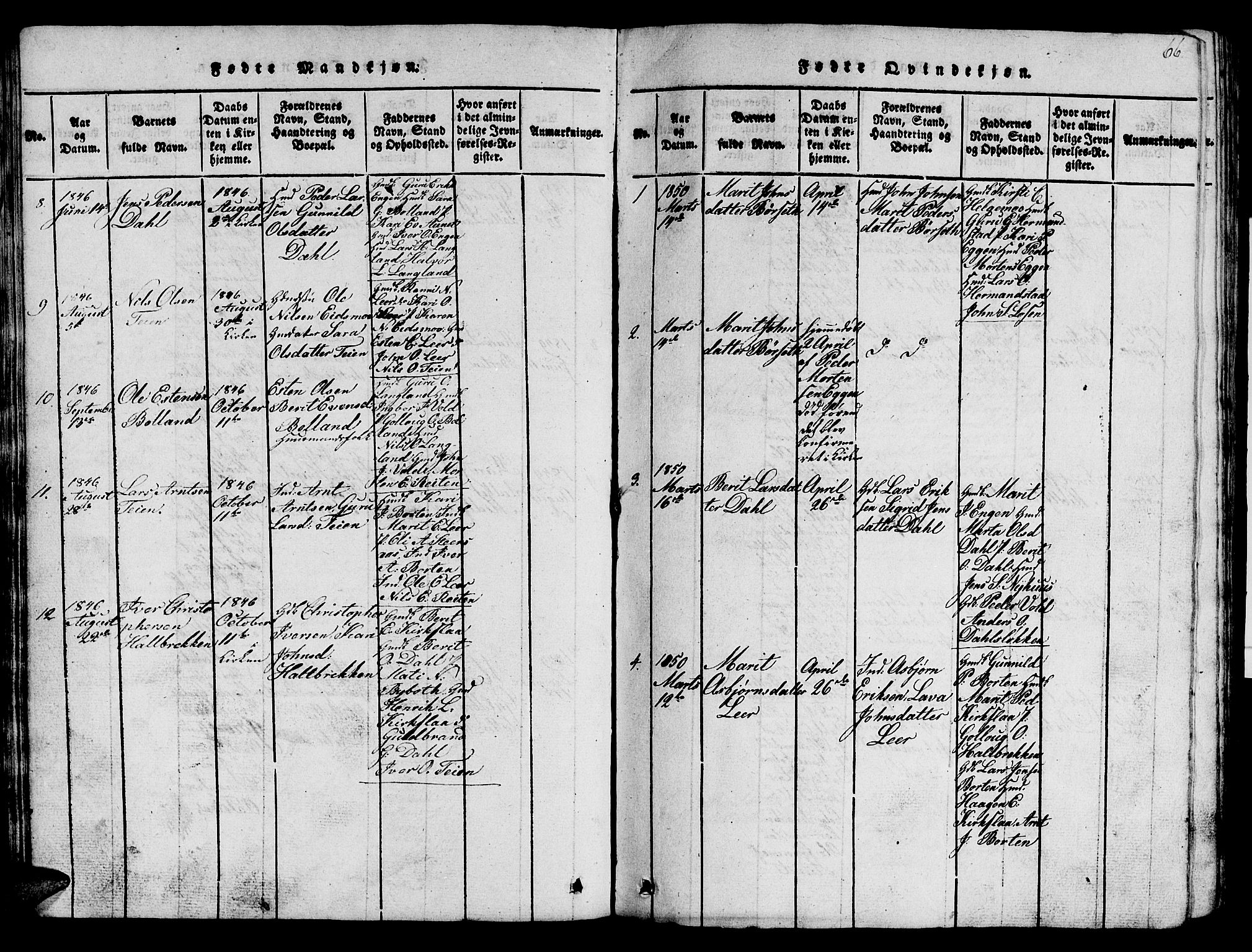 Ministerialprotokoller, klokkerbøker og fødselsregistre - Sør-Trøndelag, SAT/A-1456/693/L1121: Parish register (copy) no. 693C02, 1816-1869, p. 66