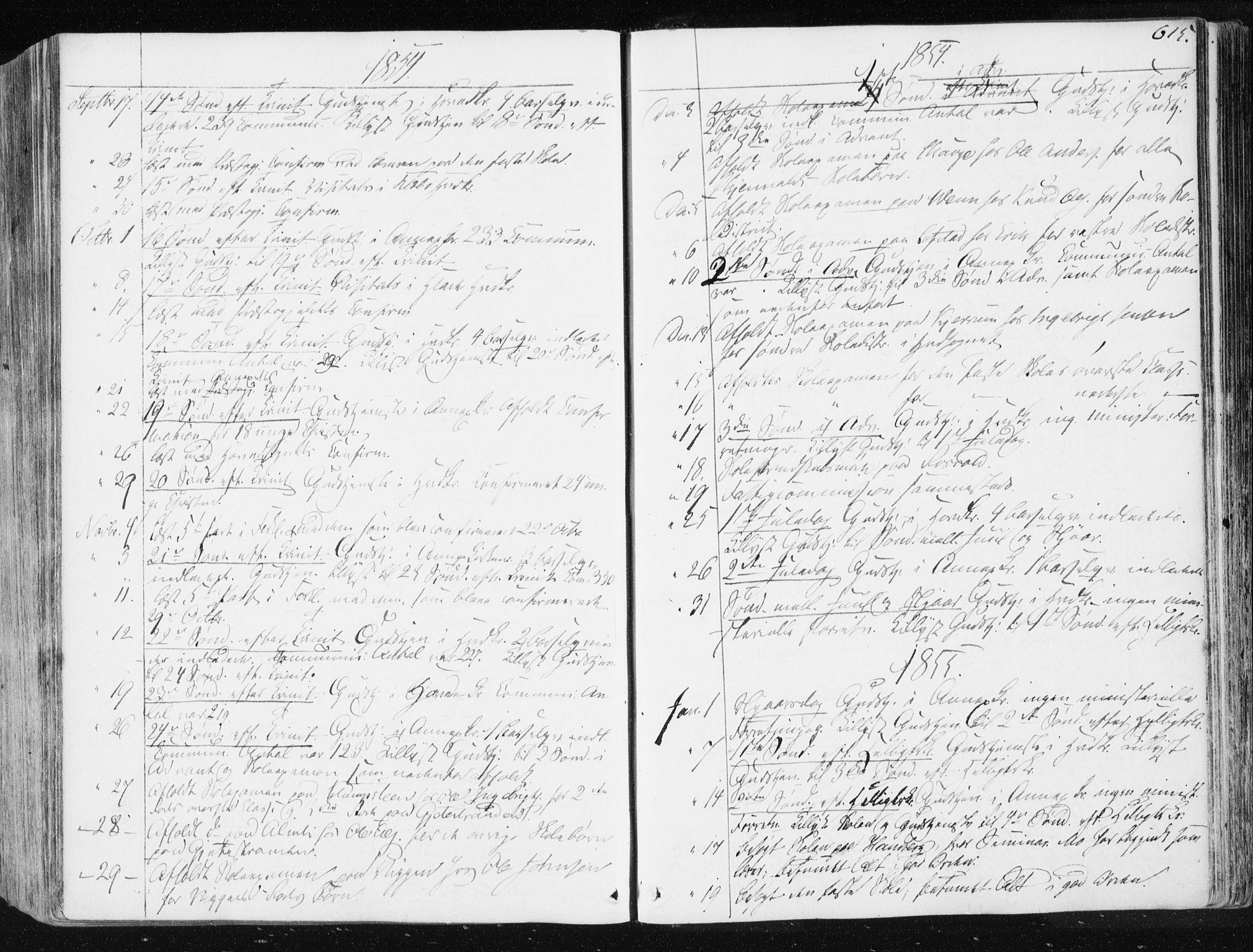 Ministerialprotokoller, klokkerbøker og fødselsregistre - Sør-Trøndelag, SAT/A-1456/665/L0771: Parish register (official) no. 665A06, 1830-1856, p. 615