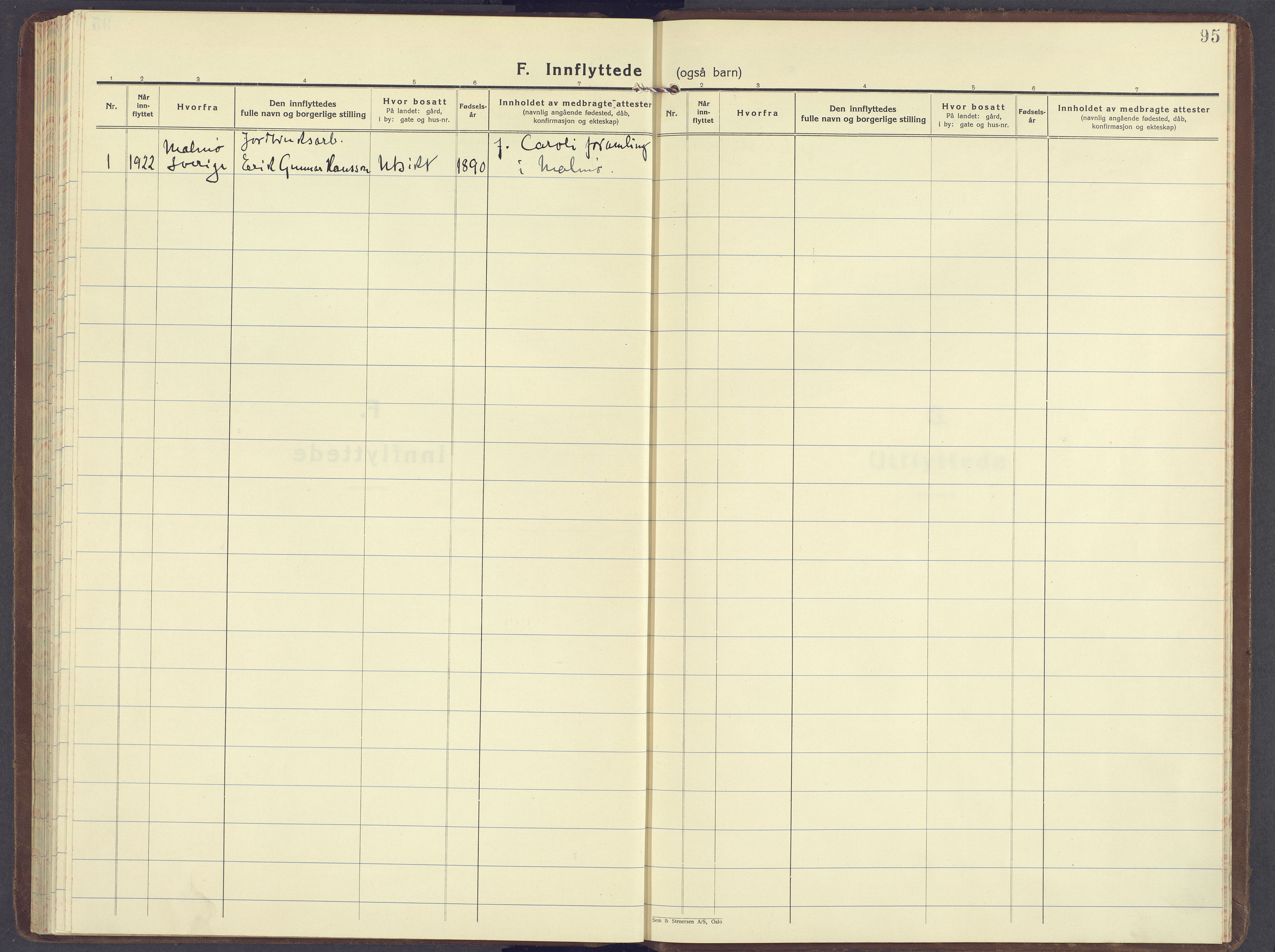 Tynset prestekontor, AV/SAH-PREST-058/H/Ha/Haa/L0029: Parish register (official) no. 29, 1930-1946, p. 95