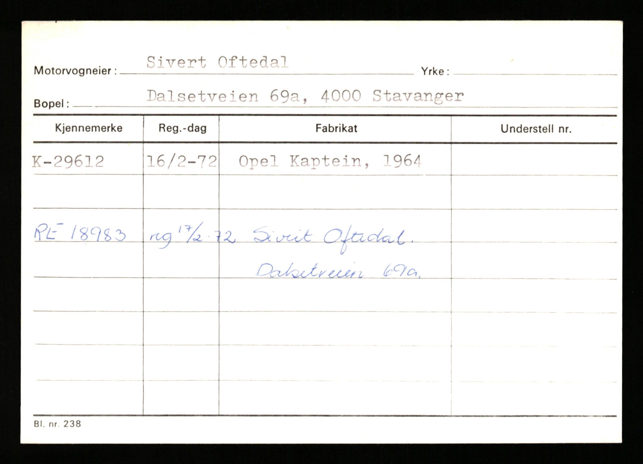 Stavanger trafikkstasjon, SAST/A-101942/0/G/L0005: Registreringsnummer: 23000 - 34245, 1930-1971, p. 2055