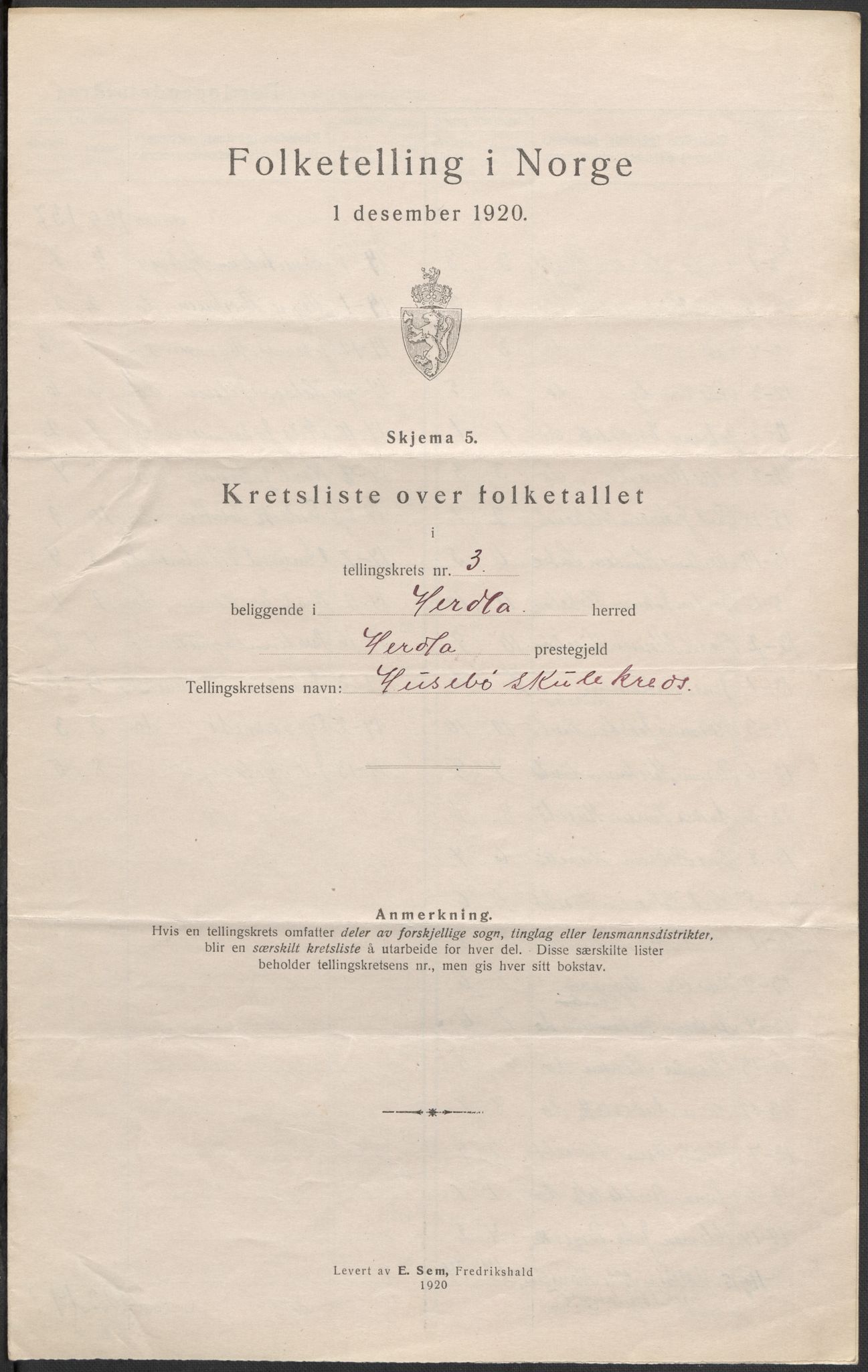 SAB, 1920 census for Herdla, 1920, p. 12