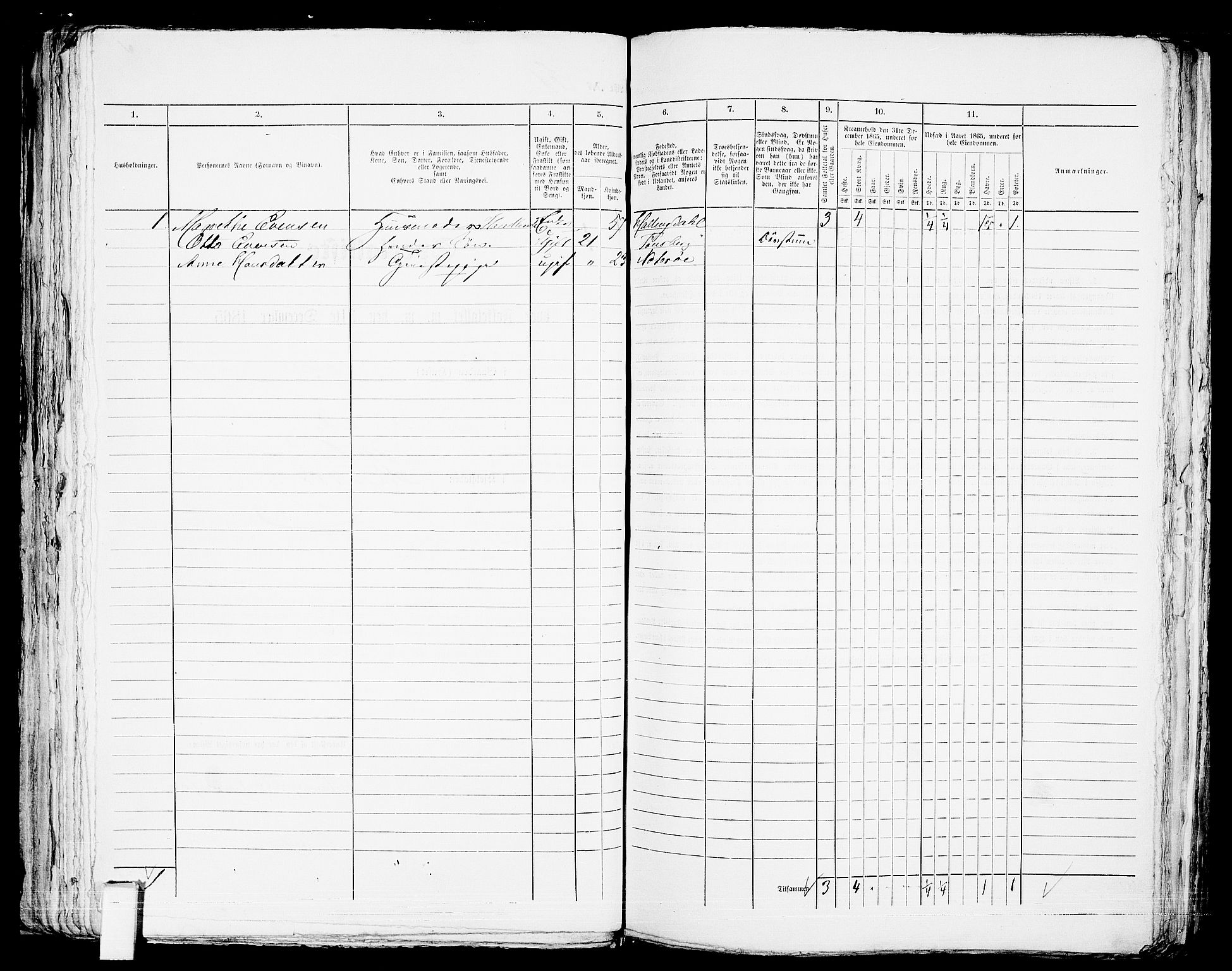 RA, 1865 census for Tønsberg, 1865, p. 141