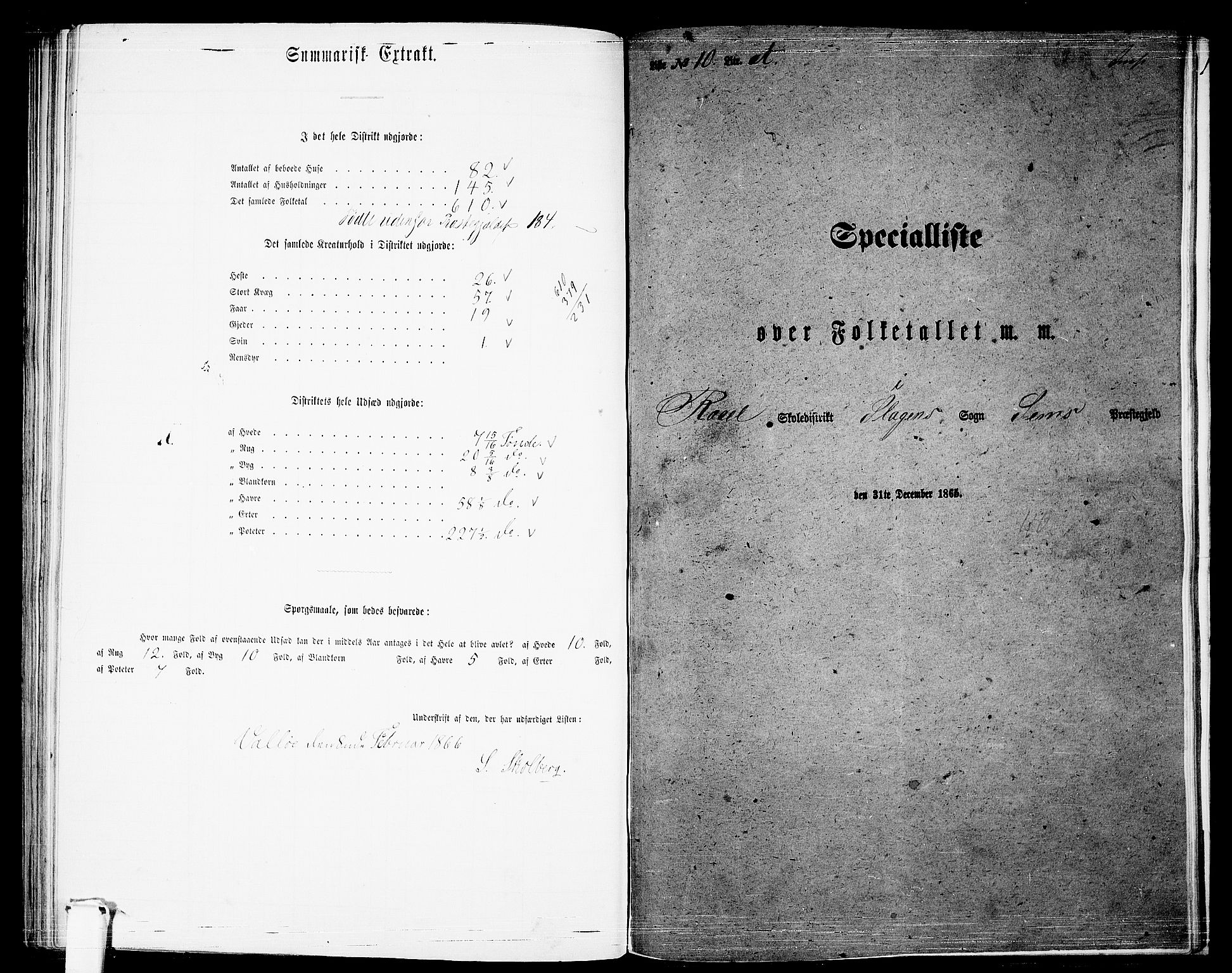 RA, 1865 census for Sem, 1865, p. 176