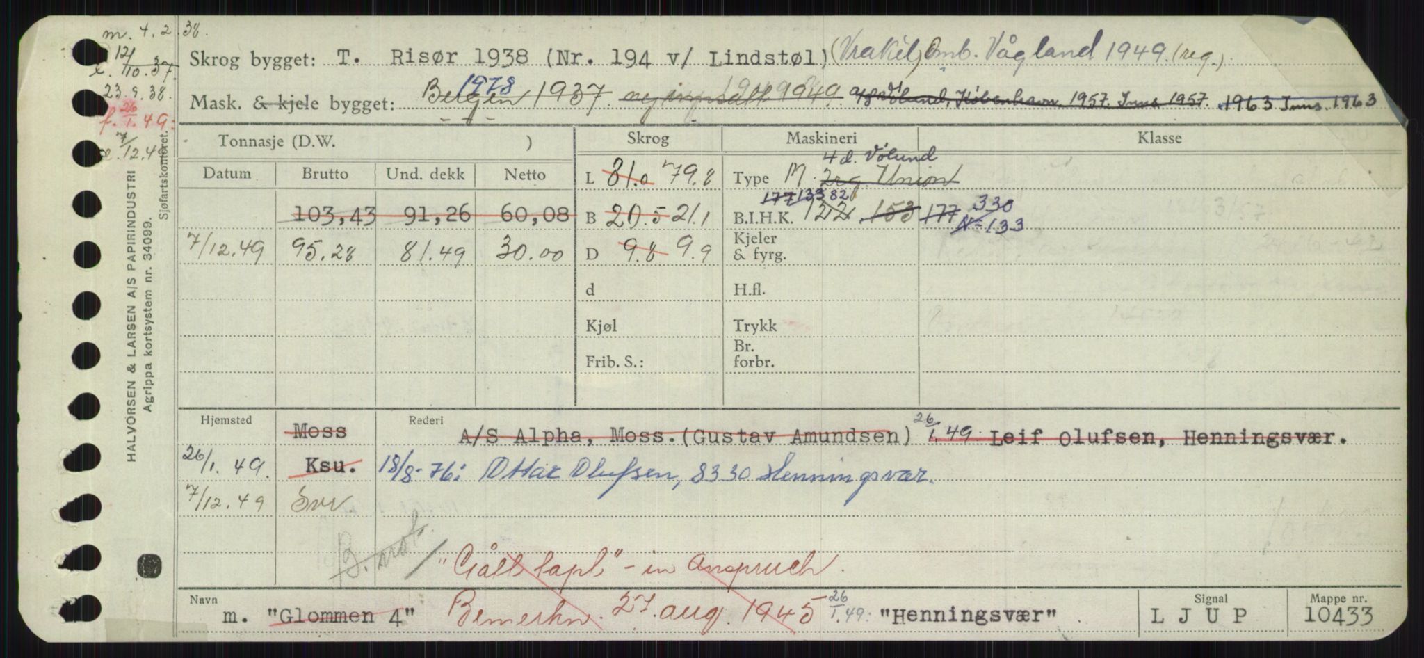 Sjøfartsdirektoratet med forløpere, Skipsmålingen, AV/RA-S-1627/H/Ha/L0002/0002: Fartøy, Eik-Hill / Fartøy, G-Hill, p. 835