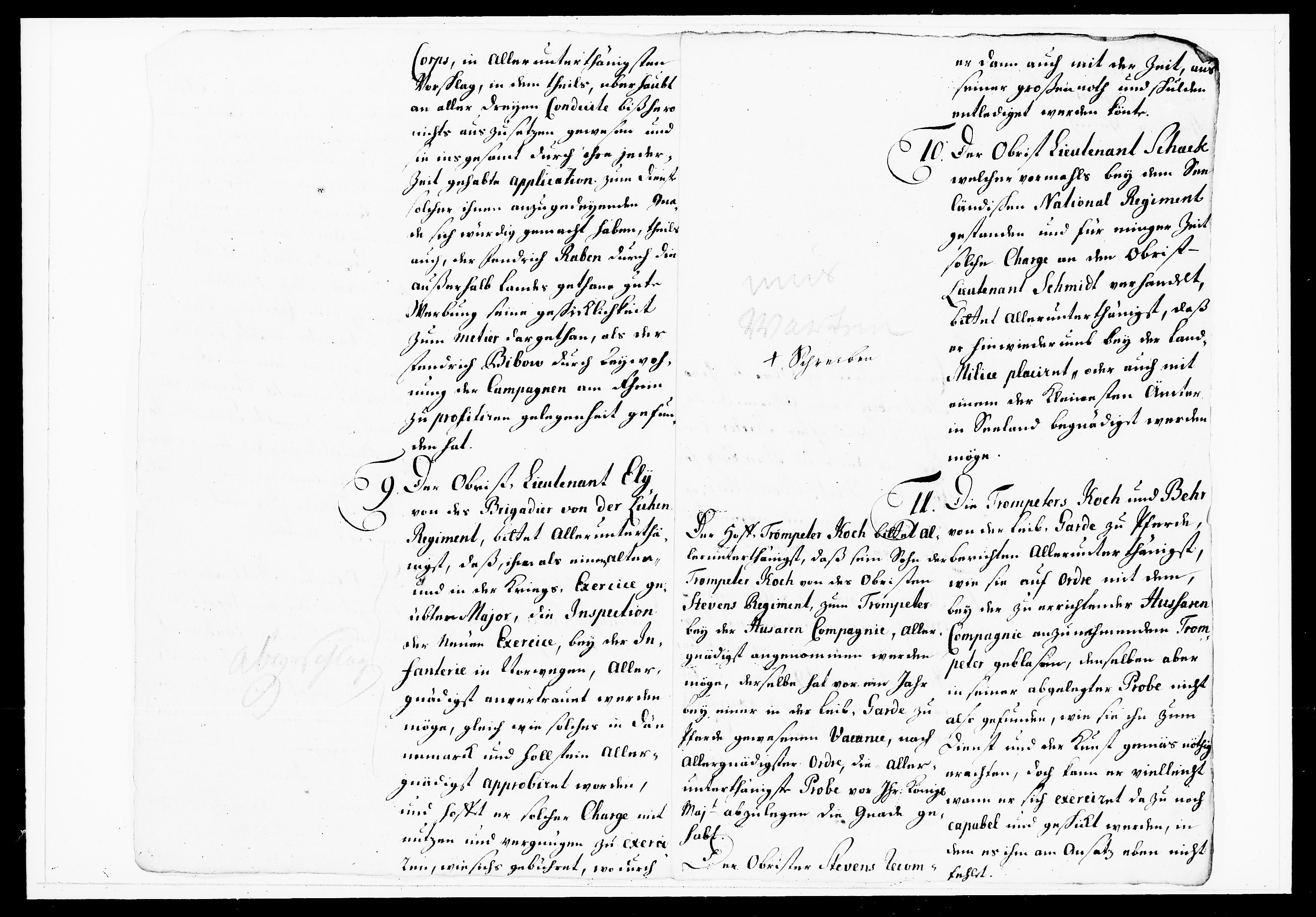Krigskollegiet, Krigskancelliet, DRA/A-0006/-/1143-1150: Refererede sager, 1738, p. 7