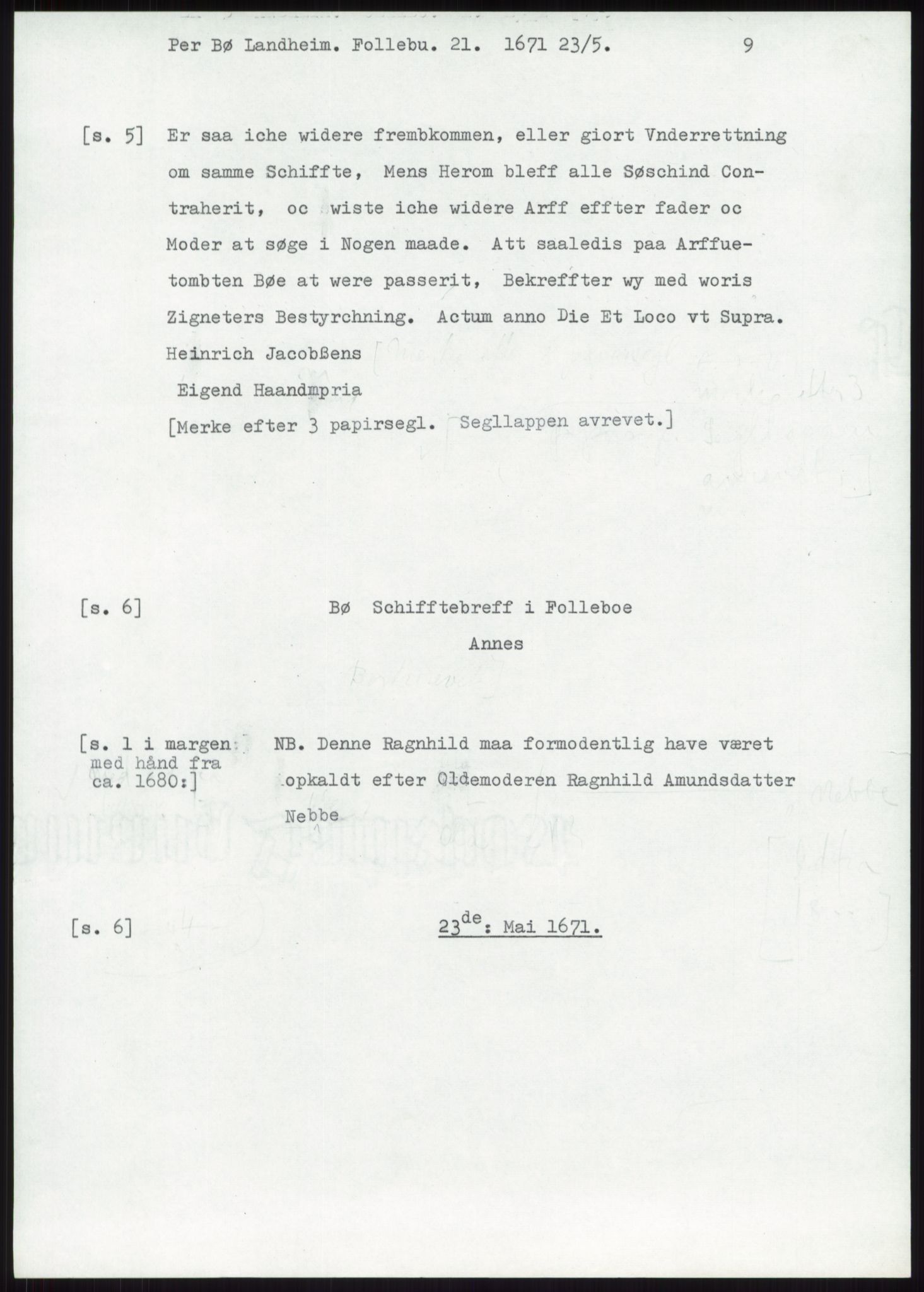 Samlinger til kildeutgivelse, Diplomavskriftsamlingen, AV/RA-EA-4053/H/Ha, p. 3100