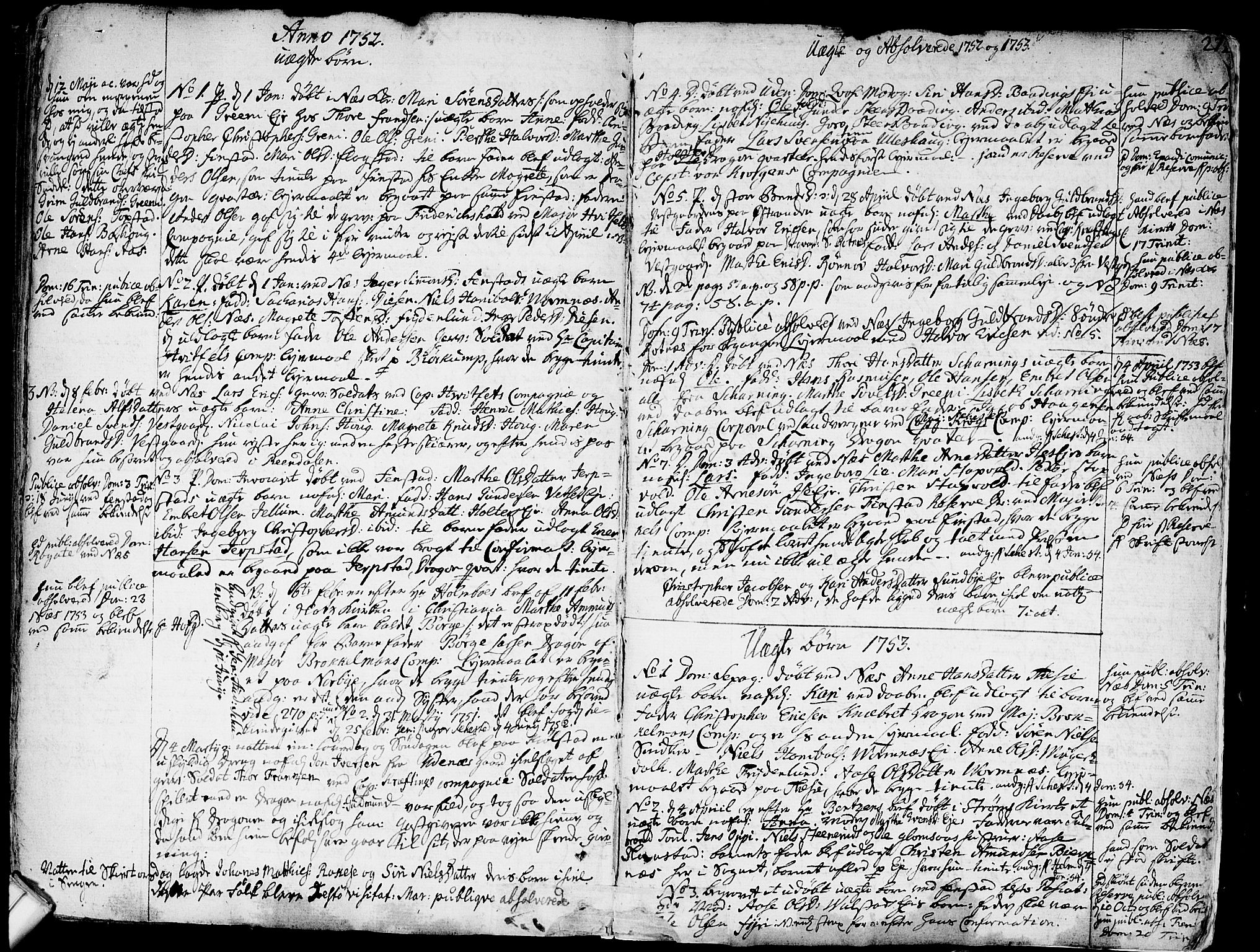 Nes prestekontor Kirkebøker, SAO/A-10410/F/Fa/L0003: Parish register (official) no. I 3, 1734-1781, p. 272