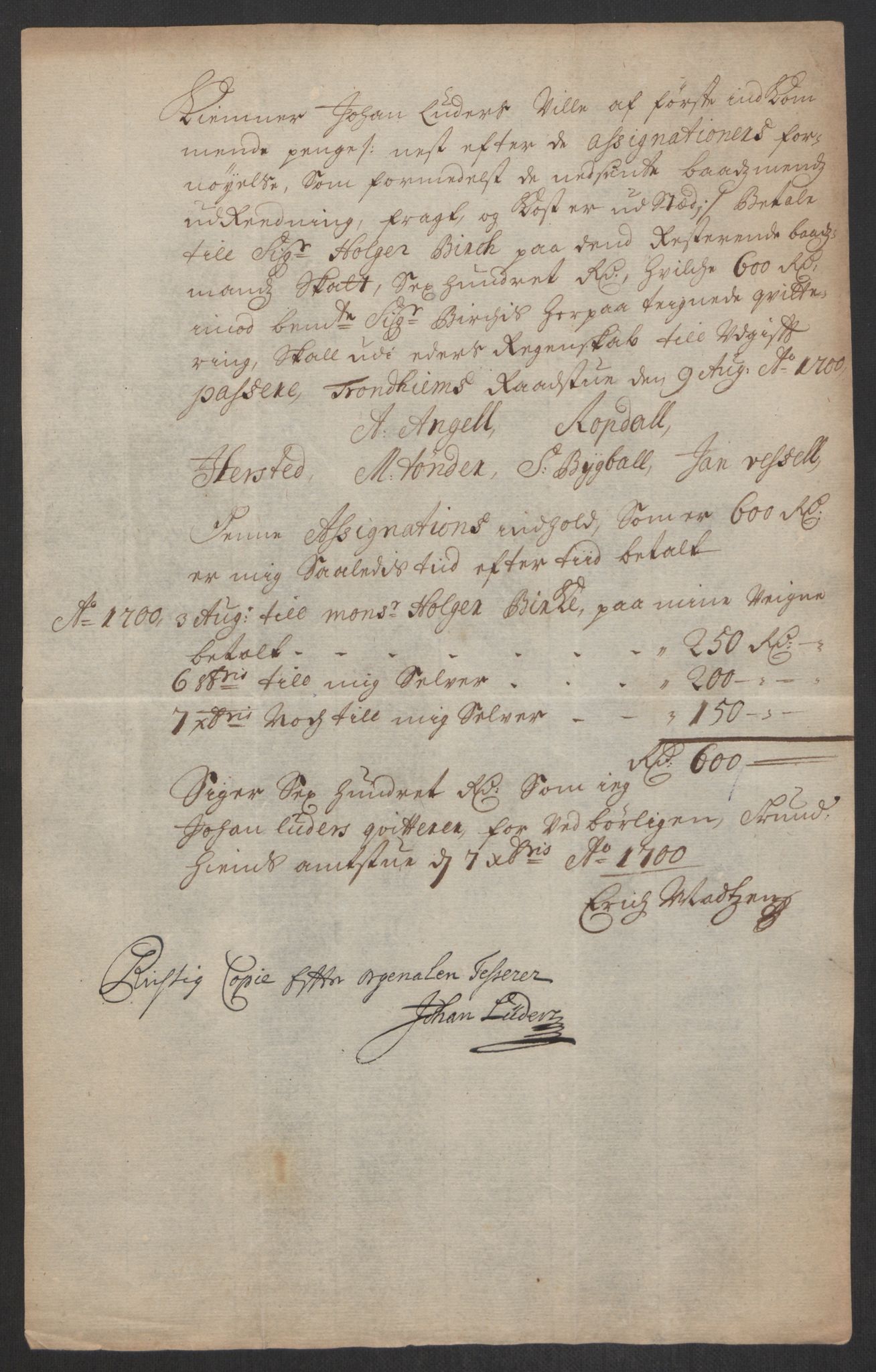 Rentekammeret inntil 1814, Reviderte regnskaper, Byregnskaper, RA/EA-4066/R/Rs/L0507: [S3] Kontribusjonsregnskap, 1699-1711, p. 344