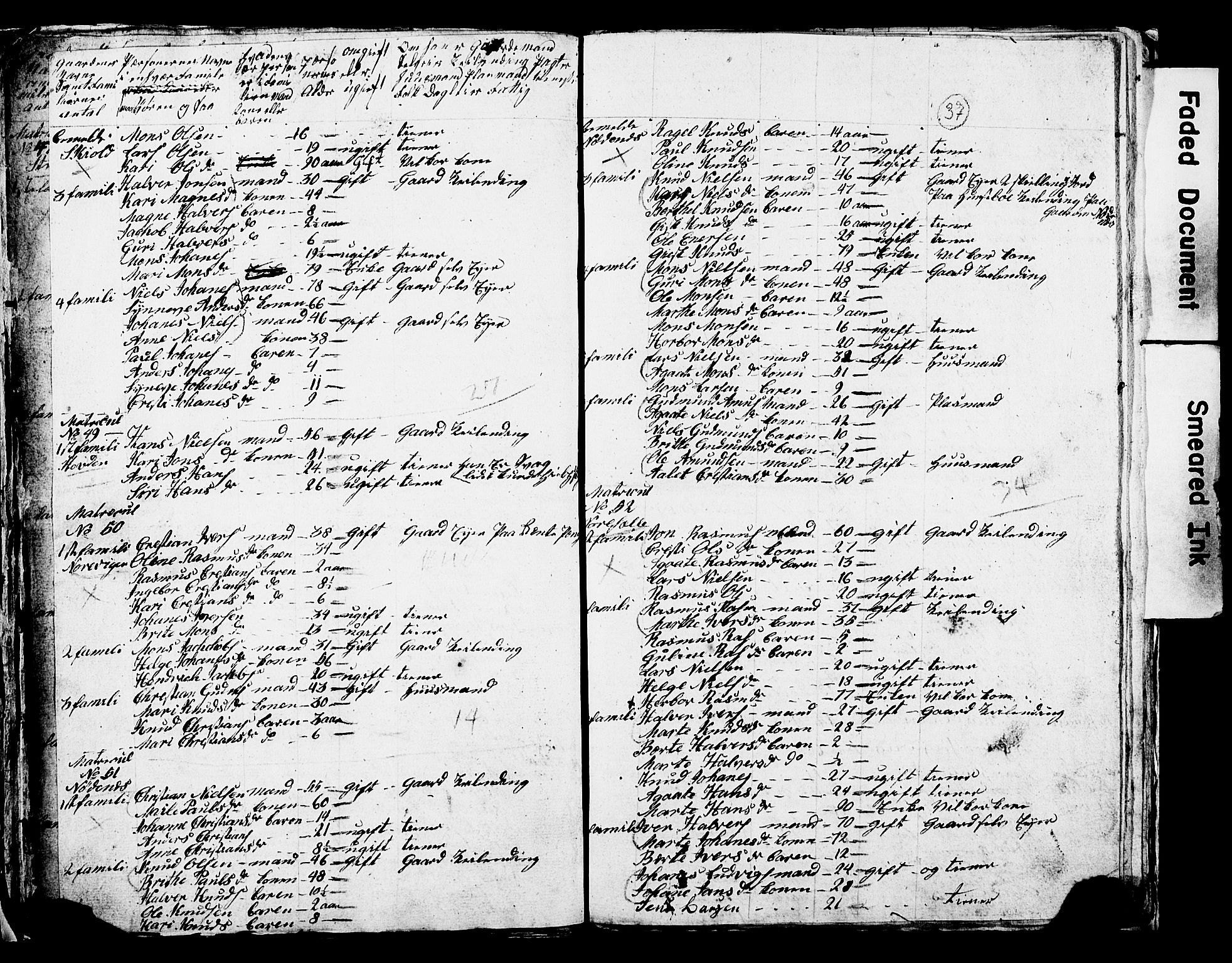 SAB, 1825 Census for Manger parish, 1825, p. 41