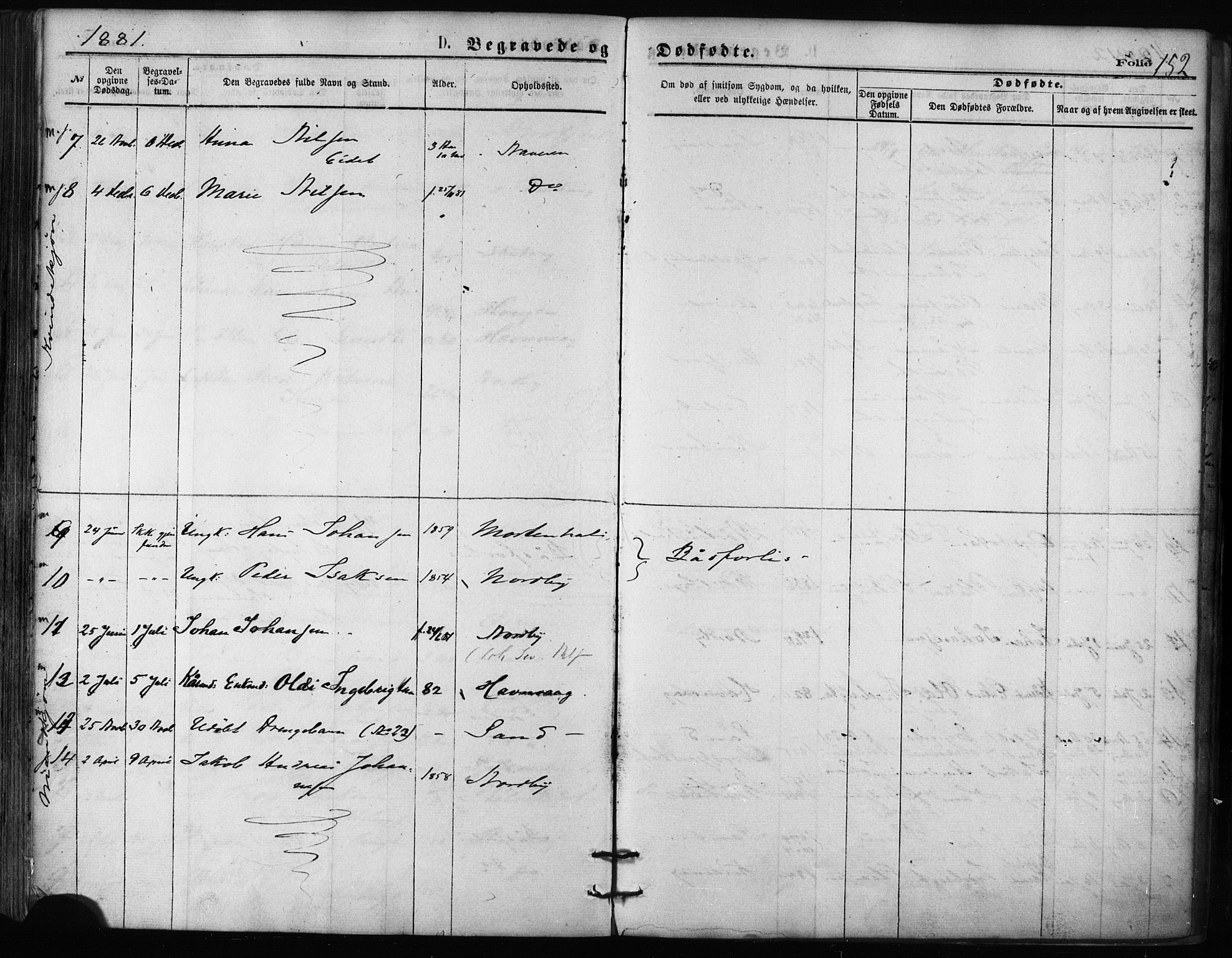 Balsfjord sokneprestembete, AV/SATØ-S-1303/G/Ga/L0002kirke: Parish register (official) no. 2, 1871-1886, p. 152