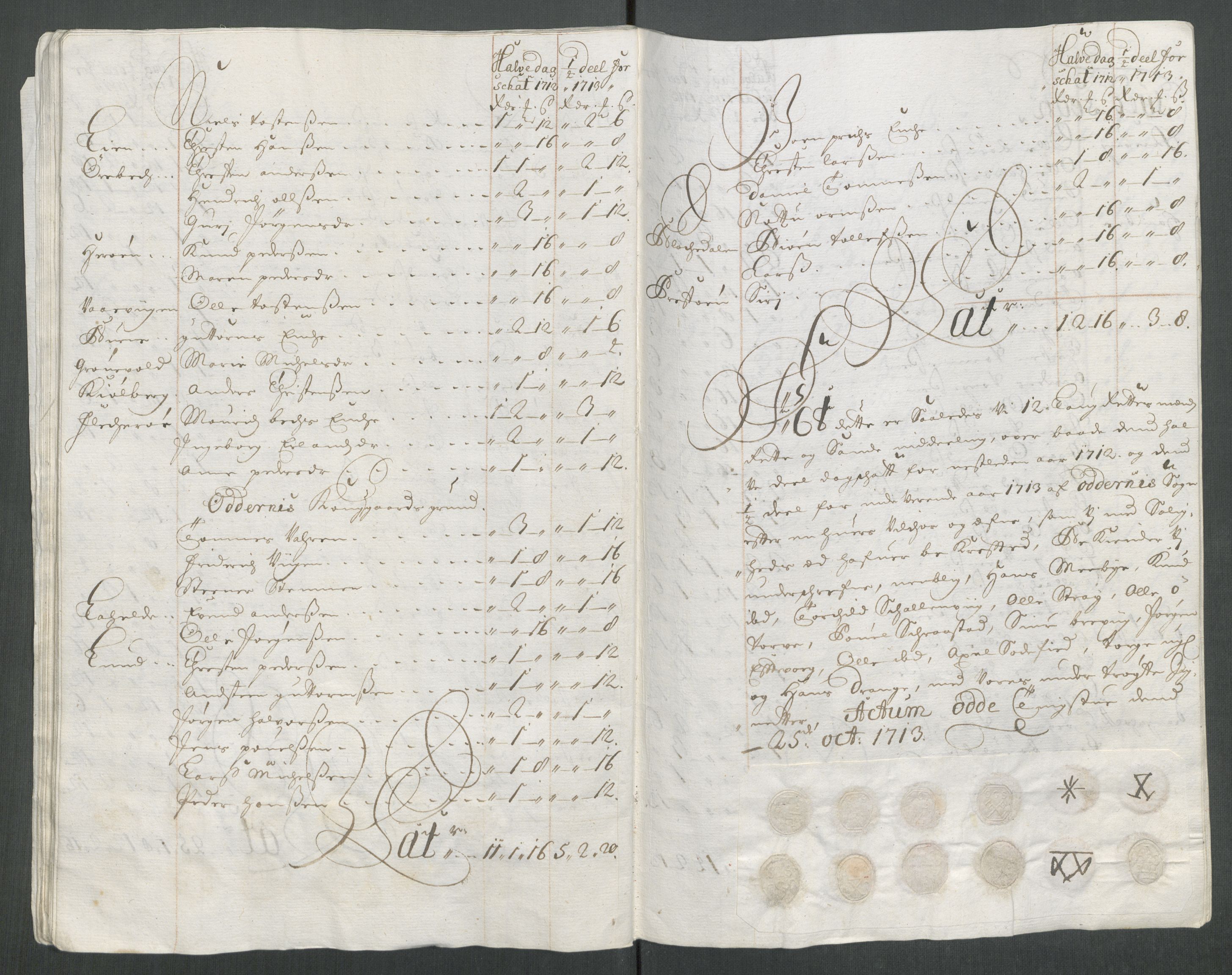 Rentekammeret inntil 1814, Reviderte regnskaper, Fogderegnskap, AV/RA-EA-4092/R43/L2556: Fogderegnskap Lista og Mandal, 1713, p. 278