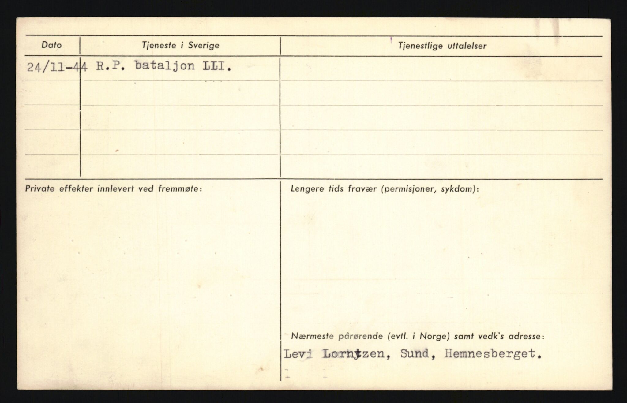 Forsvaret, Sør-Hålogaland landforsvar, AV/RA-RAFA-2552/P/Pa/L0302: Personellmapper for slettet personell, yrkesbefal og vernepliktig befal, født 1913-1916, 1932-1976, p. 22