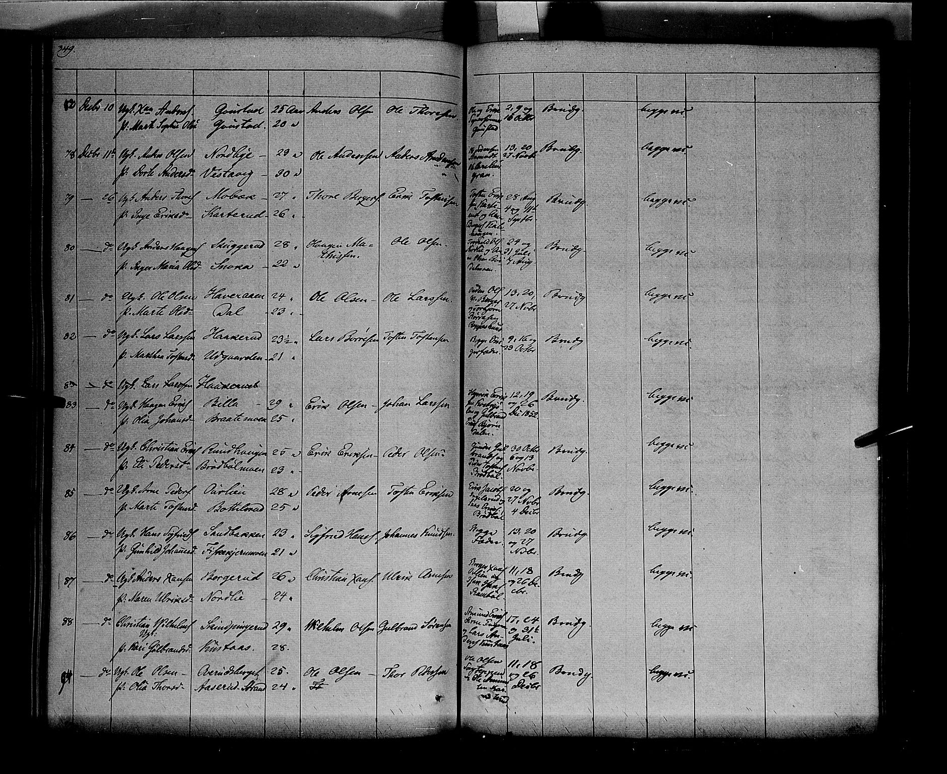 Vinger prestekontor, AV/SAH-PREST-024/H/Ha/Haa/L0009: Parish register (official) no. 9, 1847-1855, p. 349