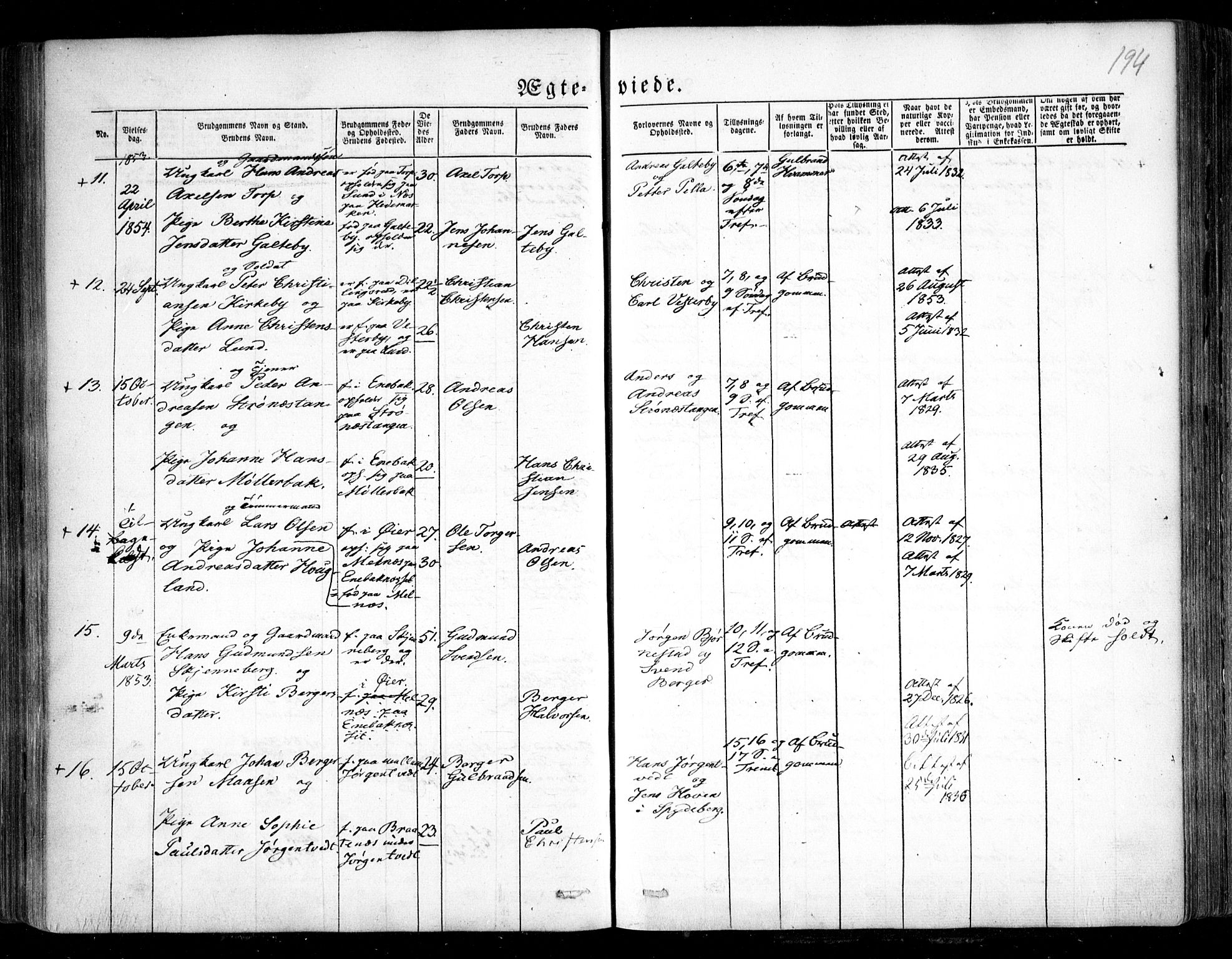 Trøgstad prestekontor Kirkebøker, AV/SAO-A-10925/F/Fa/L0007: Parish register (official) no. I 7, 1845-1854, p. 194