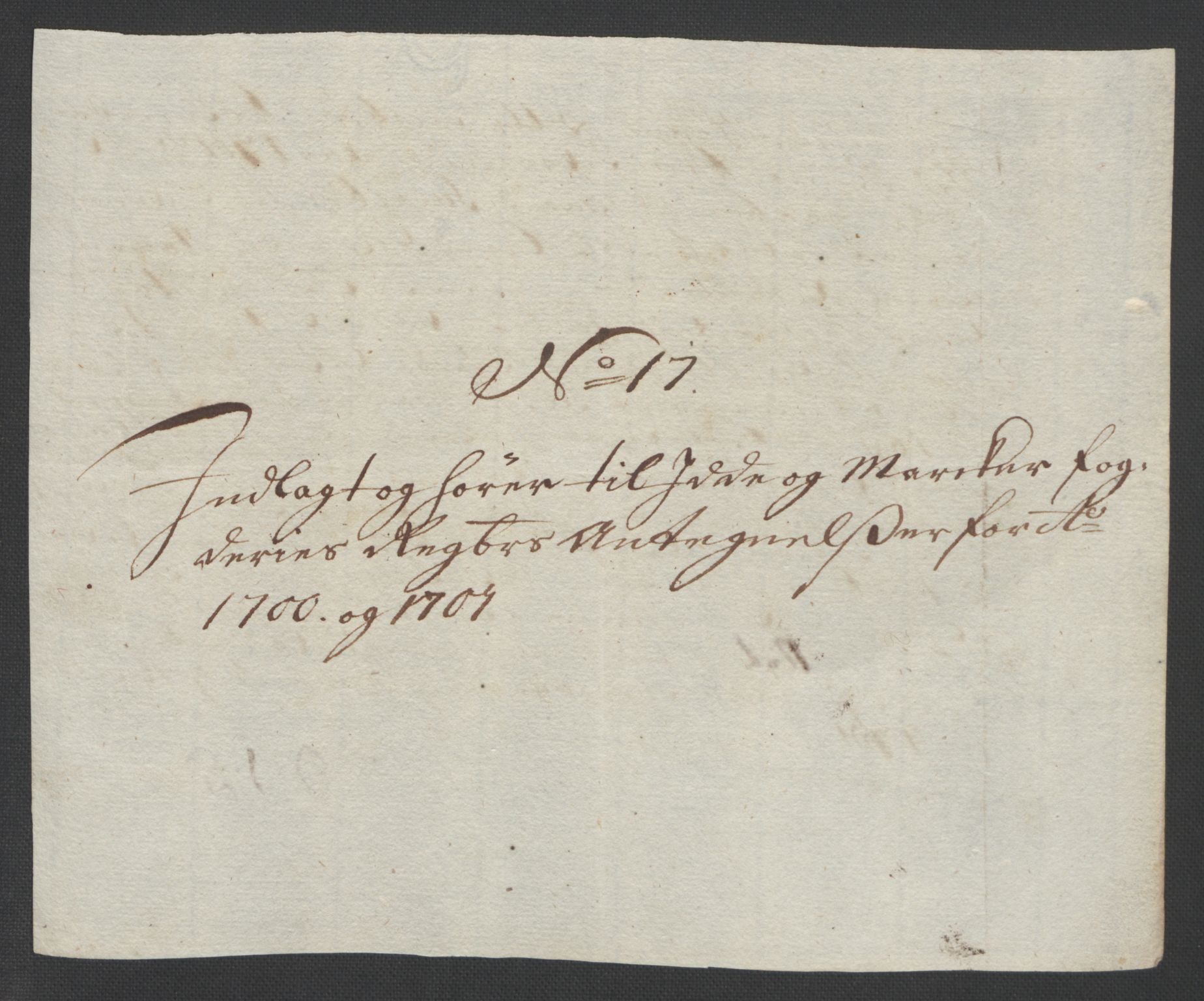 Rentekammeret inntil 1814, Reviderte regnskaper, Fogderegnskap, AV/RA-EA-4092/R01/L0015: Fogderegnskap Idd og Marker, 1700-1701, p. 415