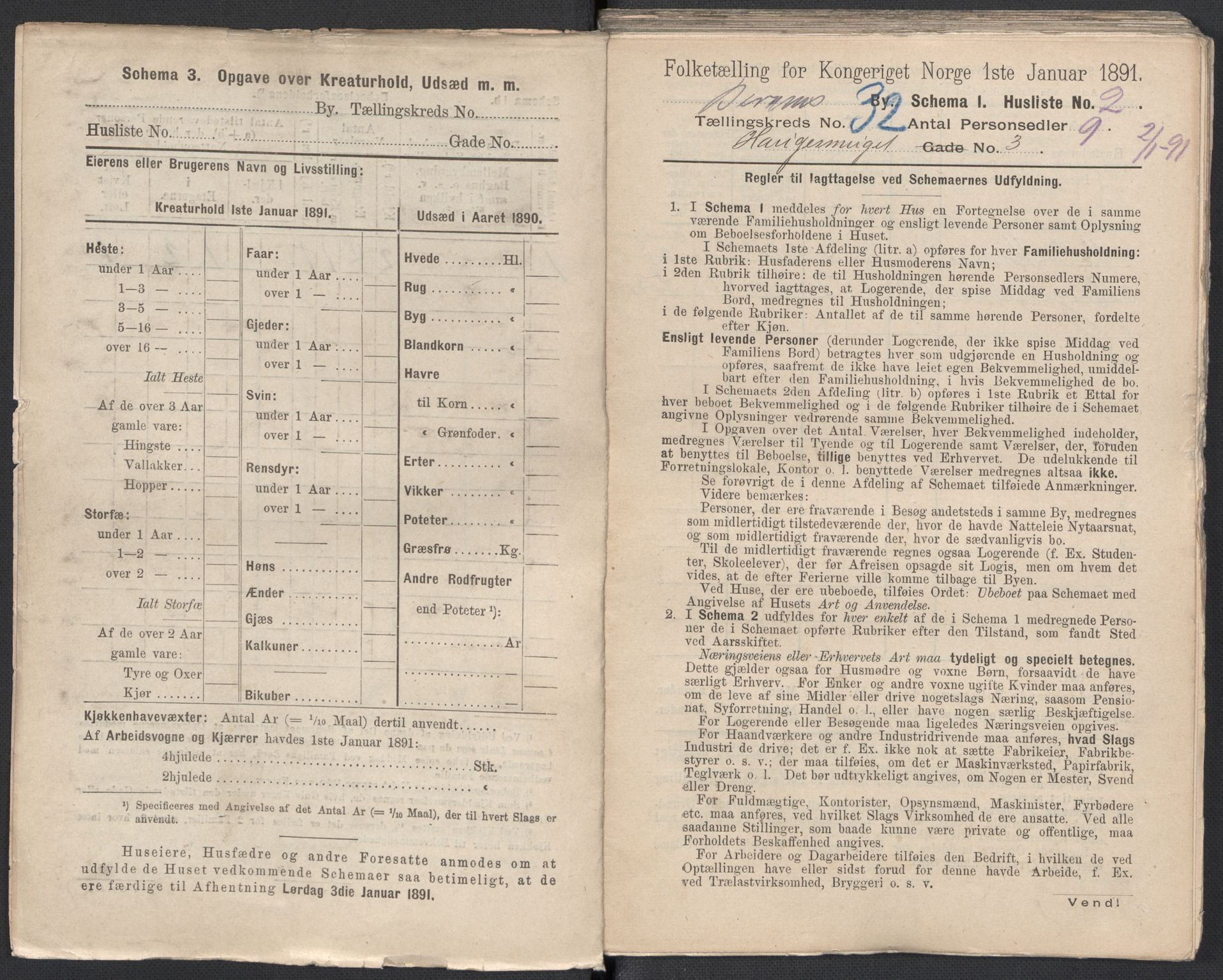 RA, 1891 Census for 1301 Bergen, 1891, p. 5000