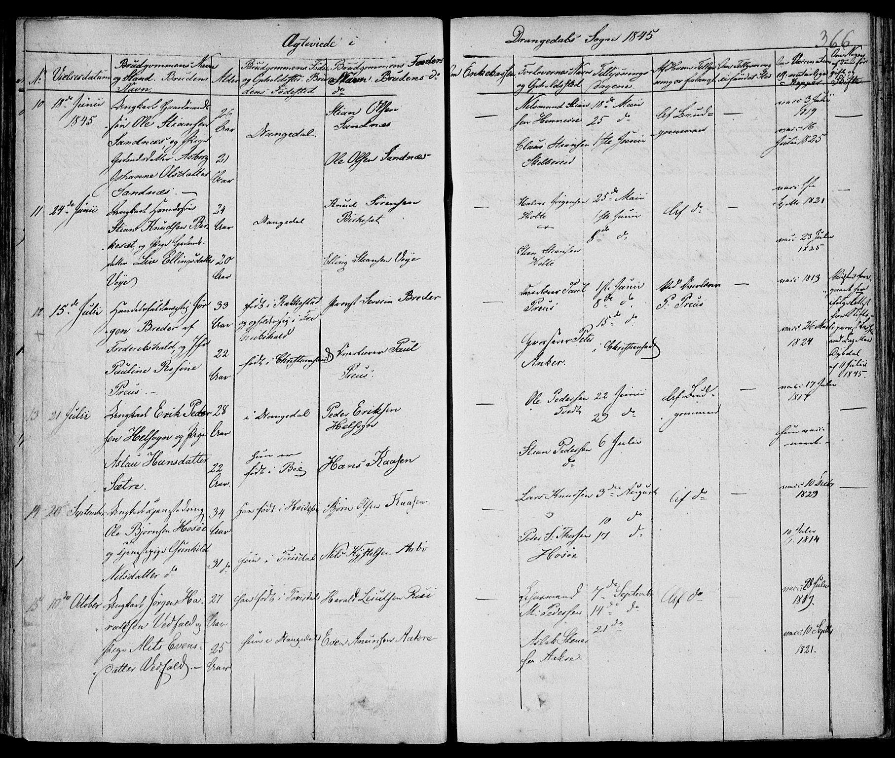 Drangedal kirkebøker, AV/SAKO-A-258/F/Fa/L0007a: Parish register (official) no. 7a, 1837-1856, p. 366