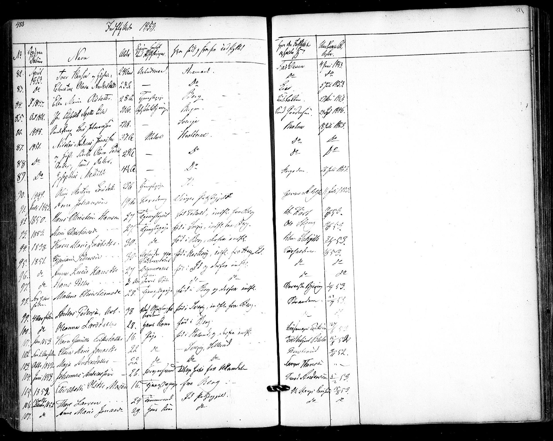 Halden prestekontor Kirkebøker, AV/SAO-A-10909/F/Fa/L0006: Parish register (official) no. I 6, 1845-1856, p. 488