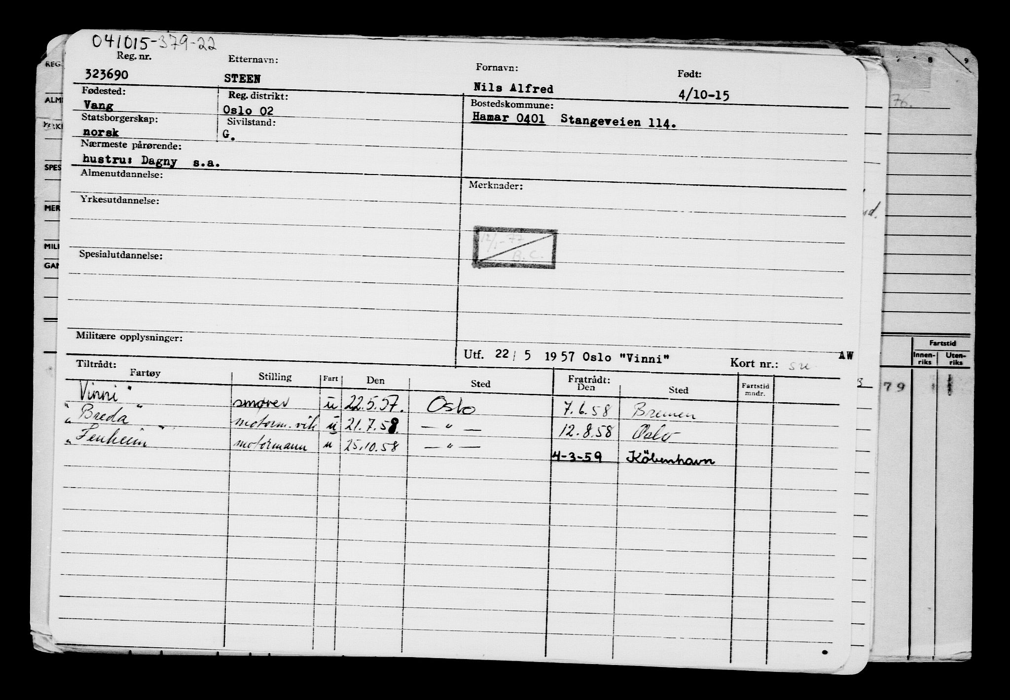 Direktoratet for sjømenn, AV/RA-S-3545/G/Gb/L0133: Hovedkort, 1915, p. 458