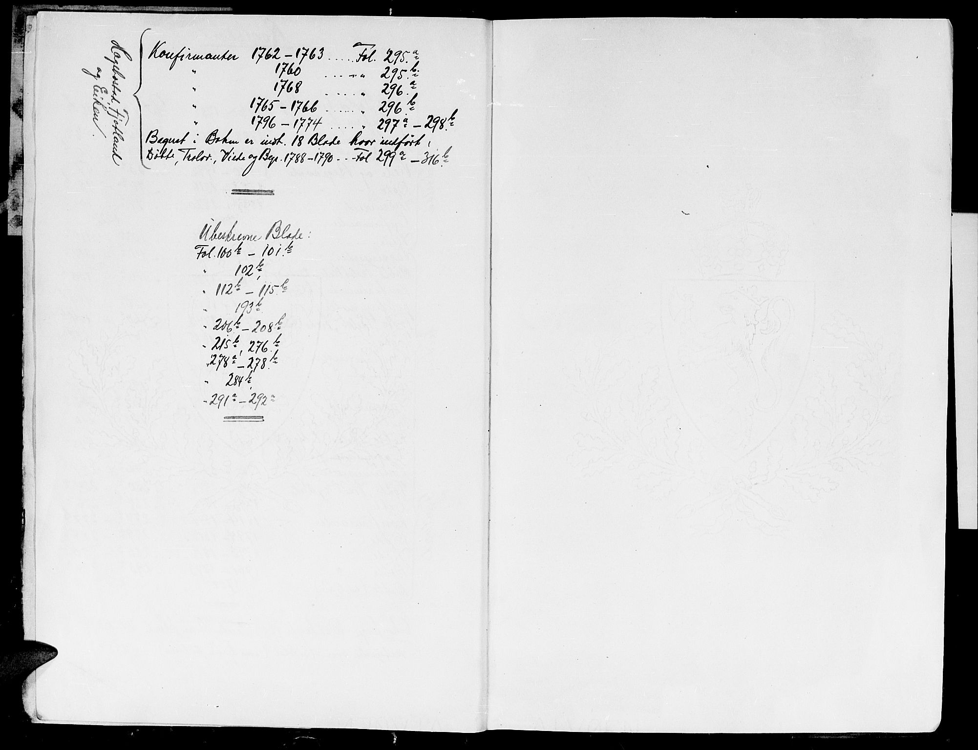 Hægebostad sokneprestkontor, AV/SAK-1111-0024/F/Fa/Faa/L0001: Parish register (official) no. A 1 /3, 1760-1826