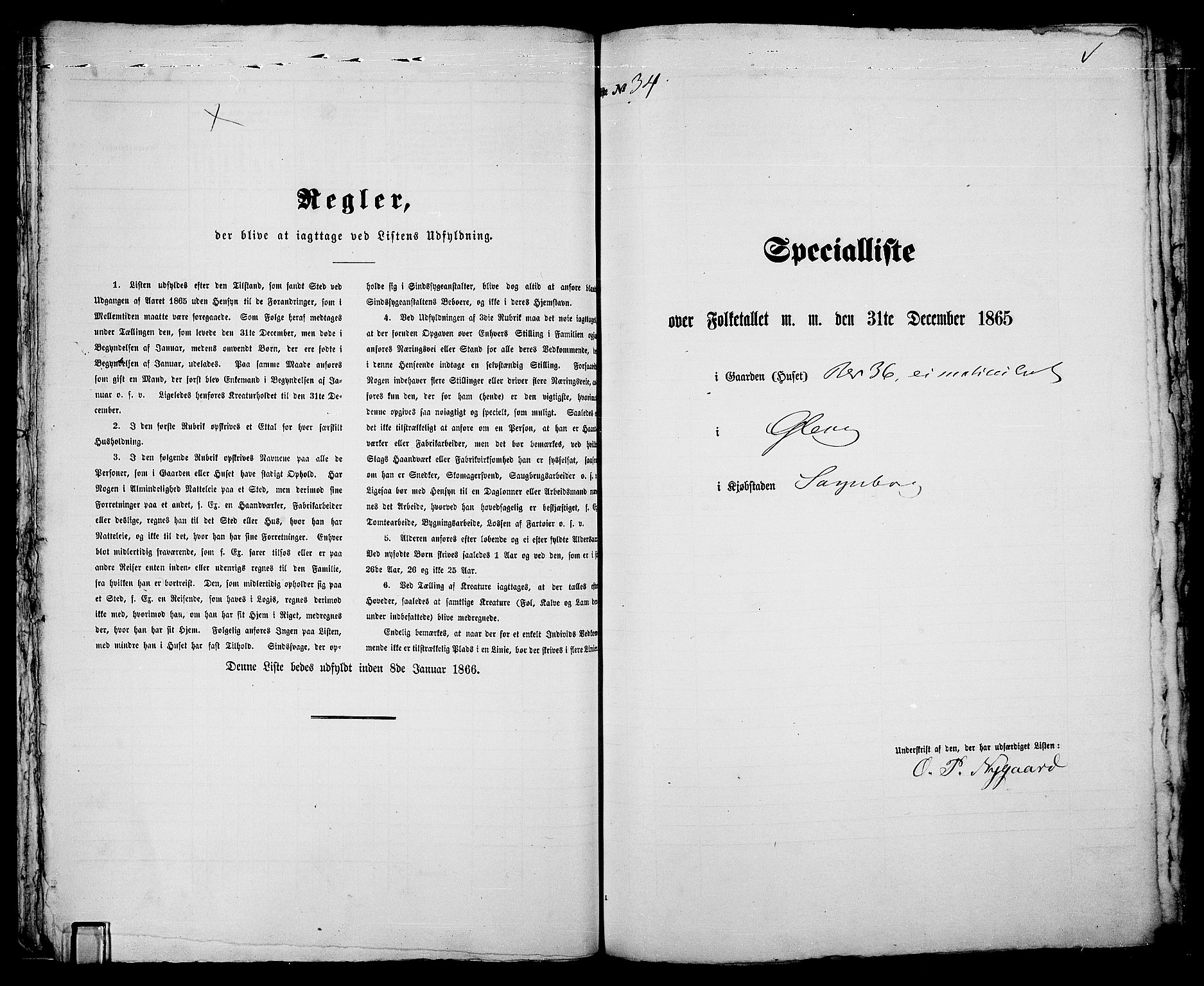 RA, 1865 census for Sarpsborg, 1865, p. 75